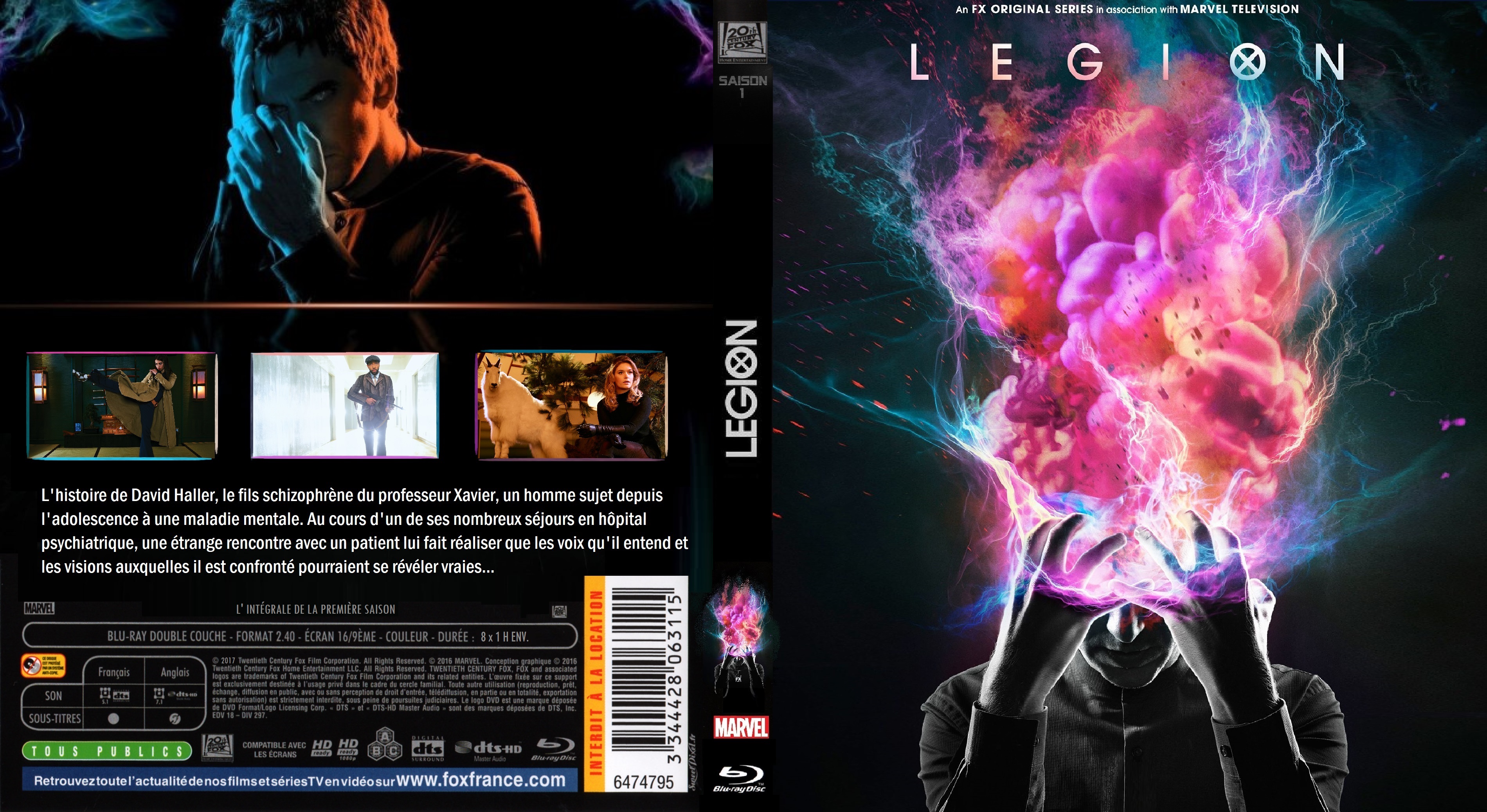 Jaquette DVD Legion saison 1 custom (BLU-RAY)