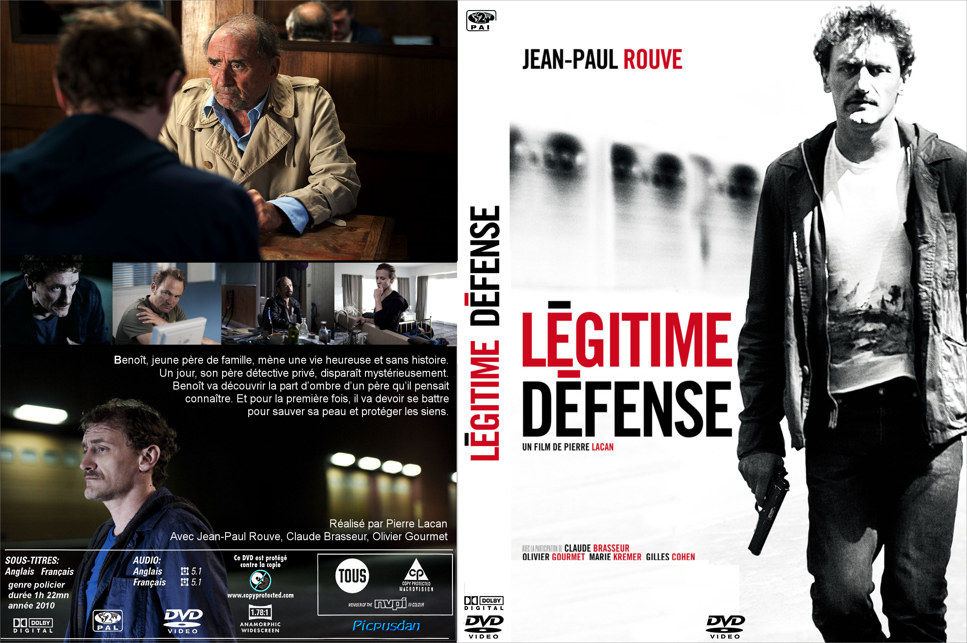 Jaquette DVD Lgitime defense (2010) custom