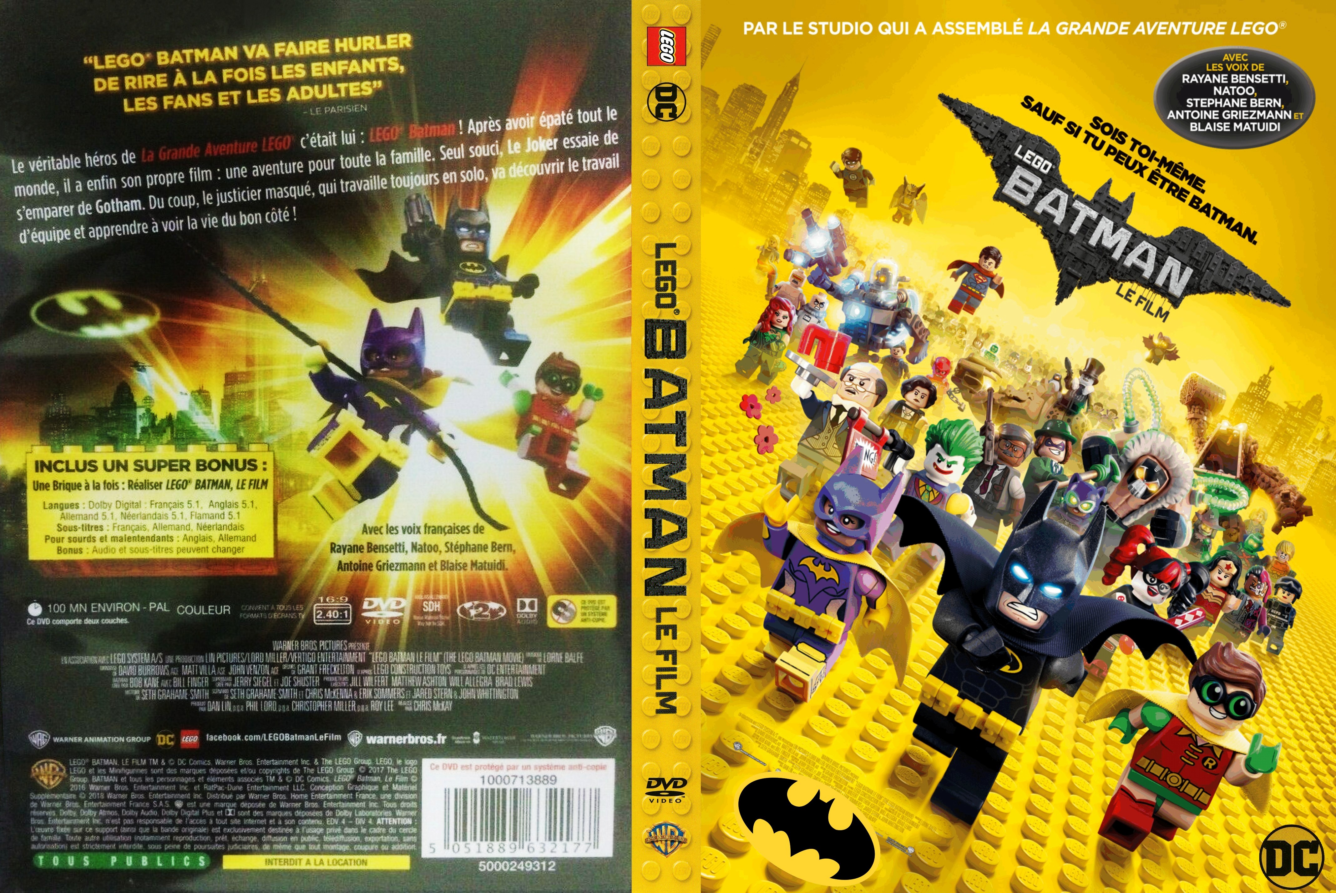 Jaquette DVD Lego Batman - Le Film custom