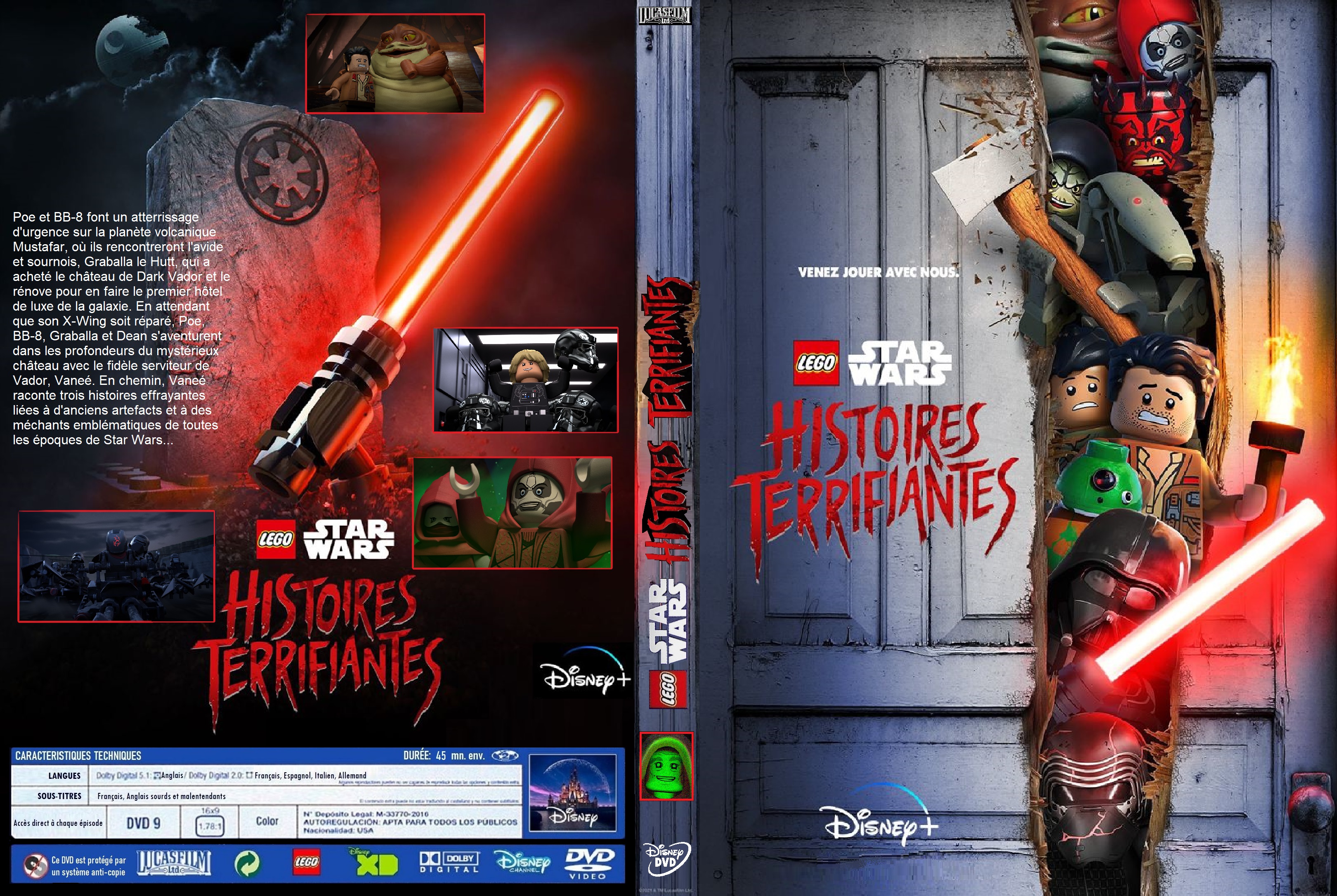 Jaquette DVD Lego Star Wars Histoires Terrifiantes custom