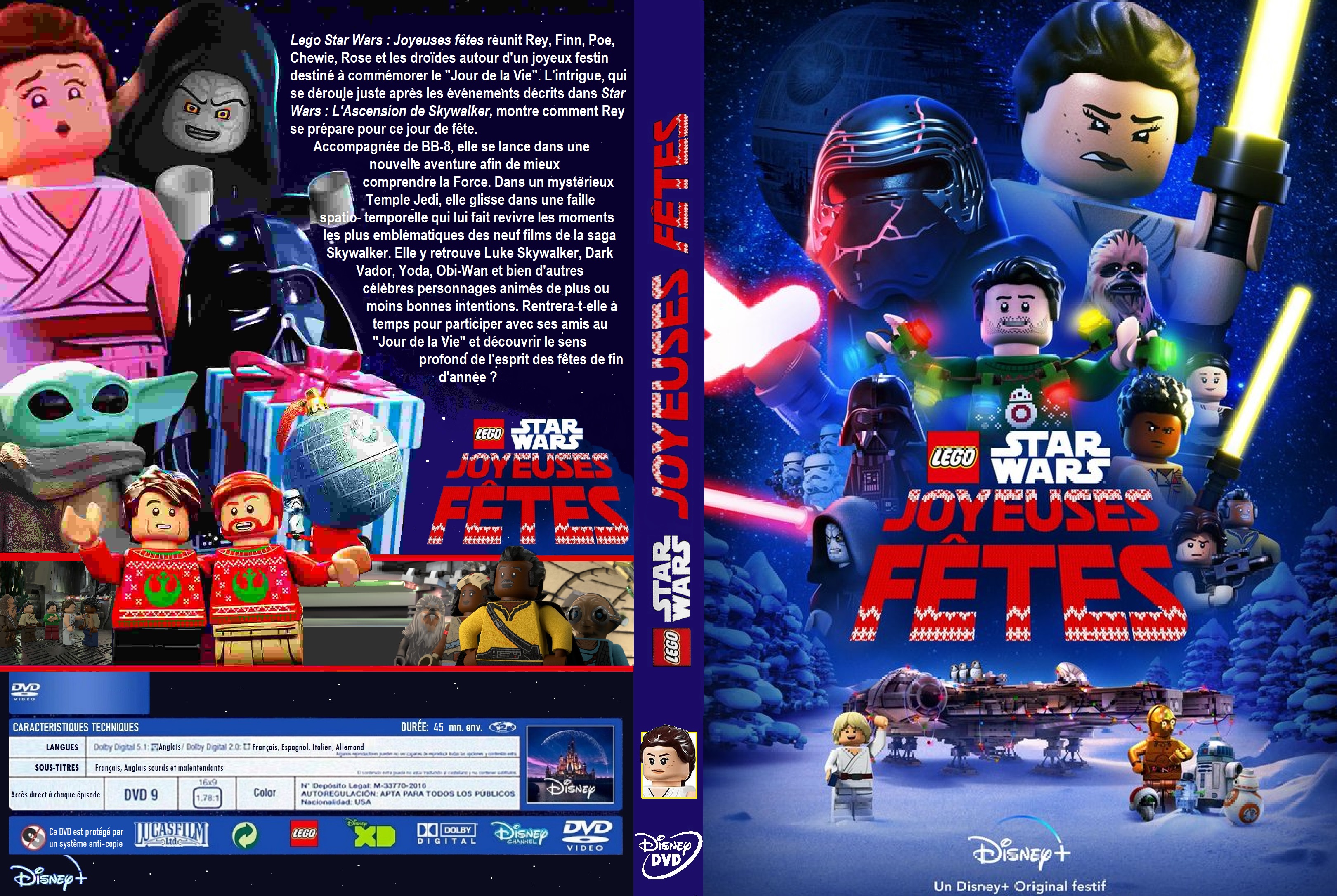 Jaquette DVD Lego Star Wars Joyeuses Fetes (2020) custom