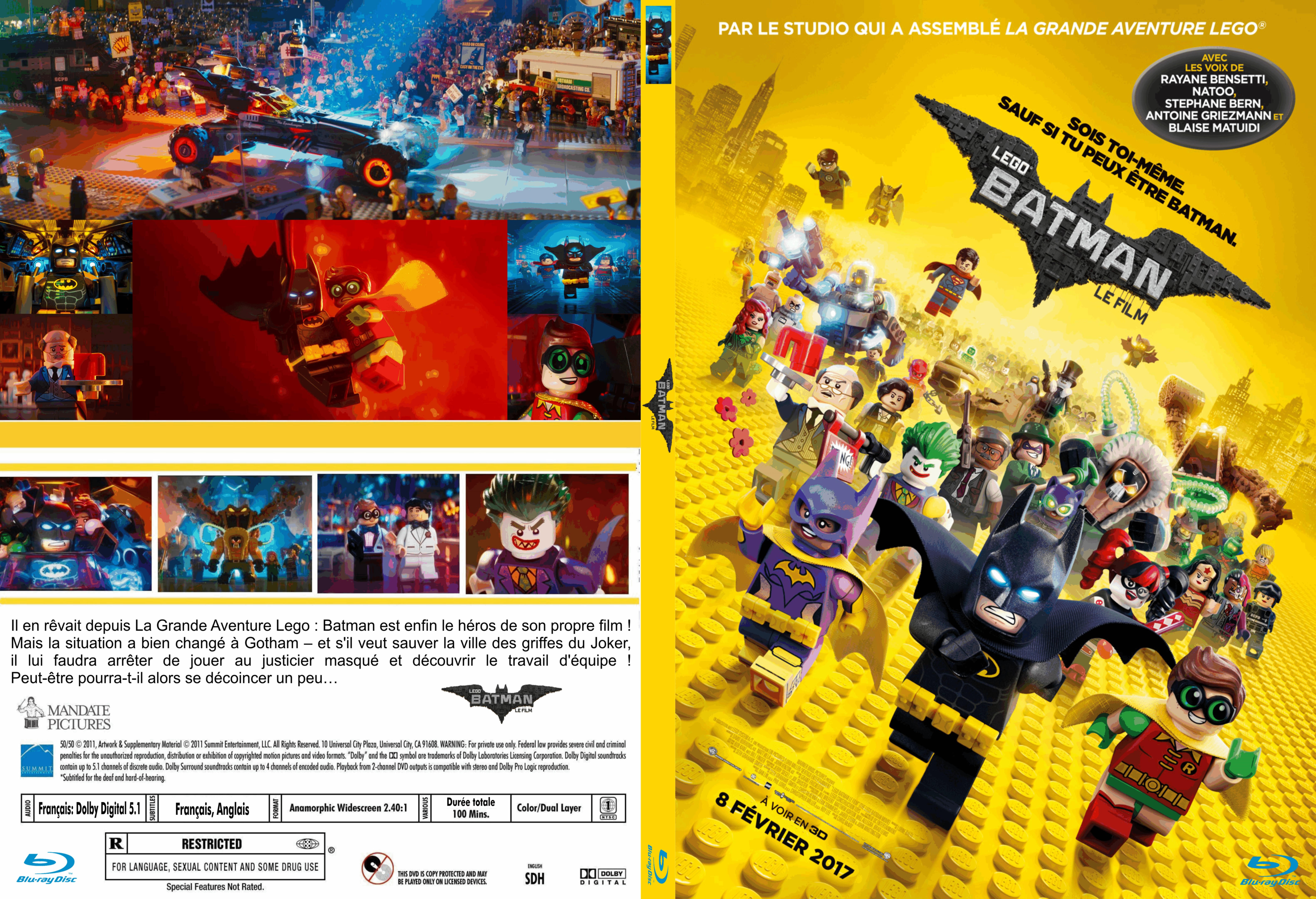 Jaquette DVD Lego batman le film custom