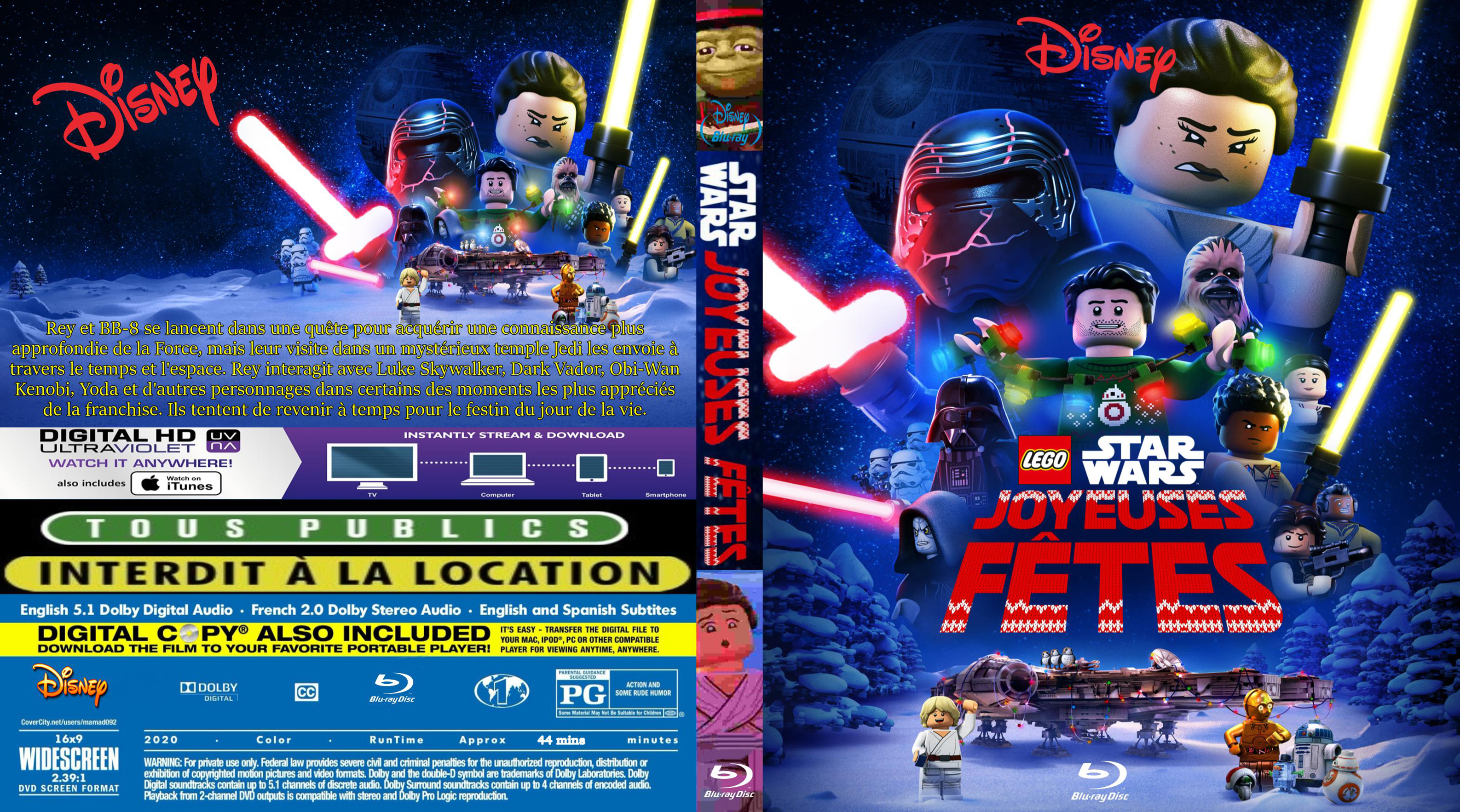 Jaquette DVD Lego star wars joyeuses fetes custom (BLU-RAY)