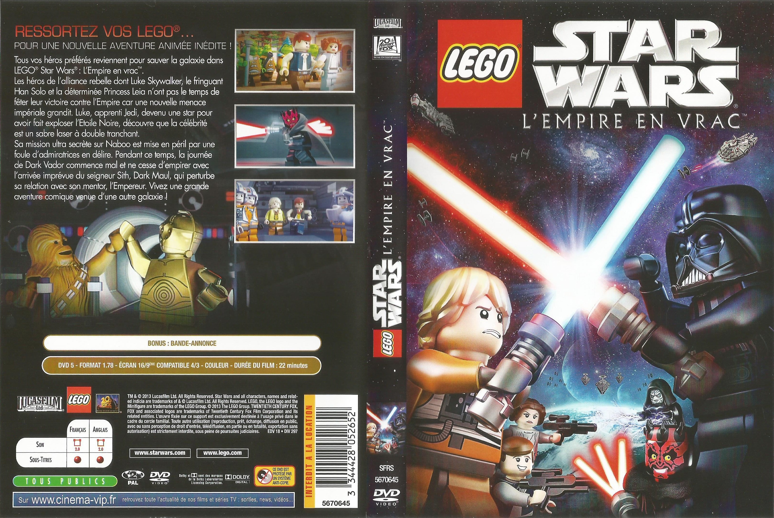 Jaquette DVD Lego star wars l