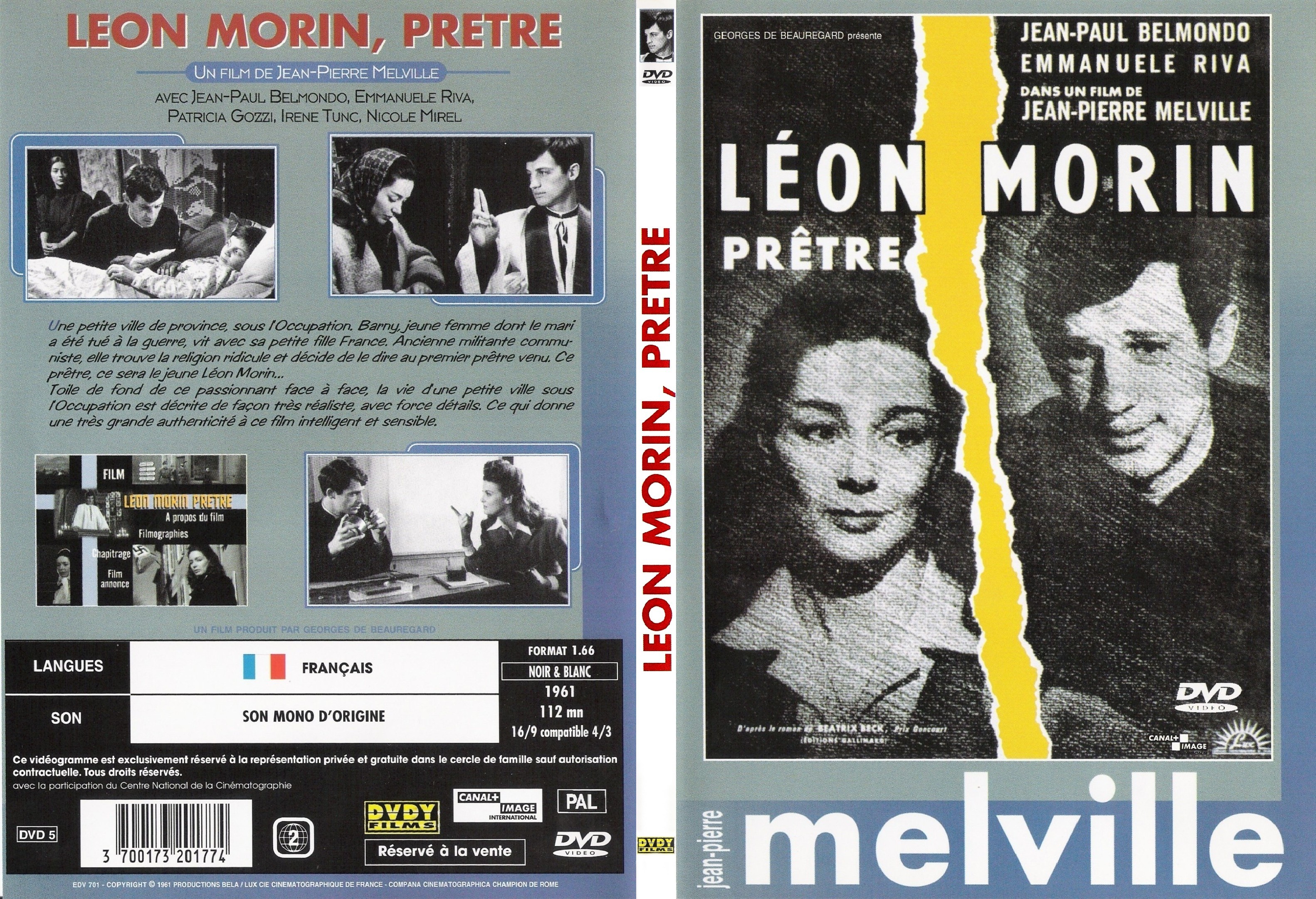 Jaquette DVD Leon Morin pretre - SLIM