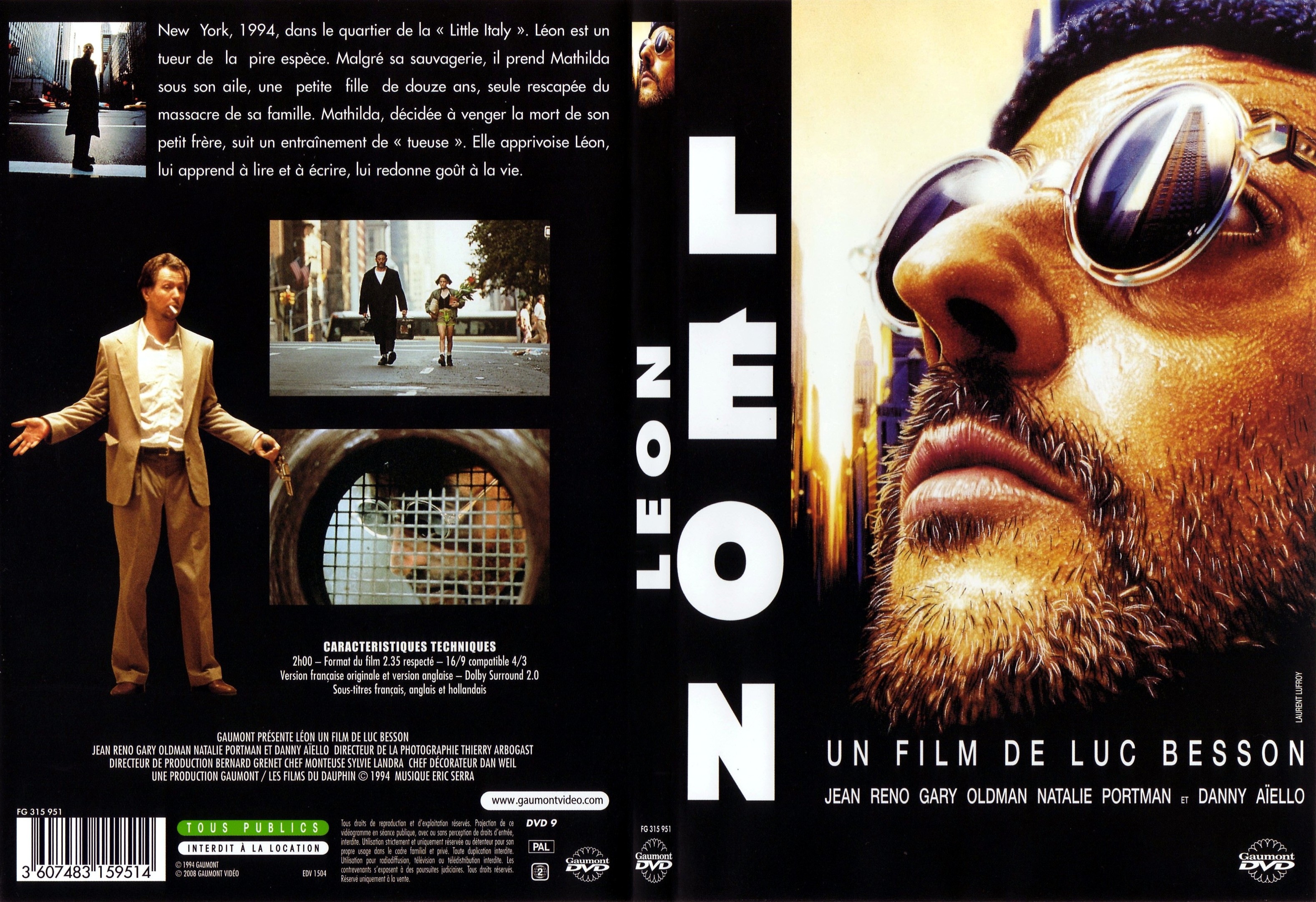 Jaquette DVD L�on - SLIM