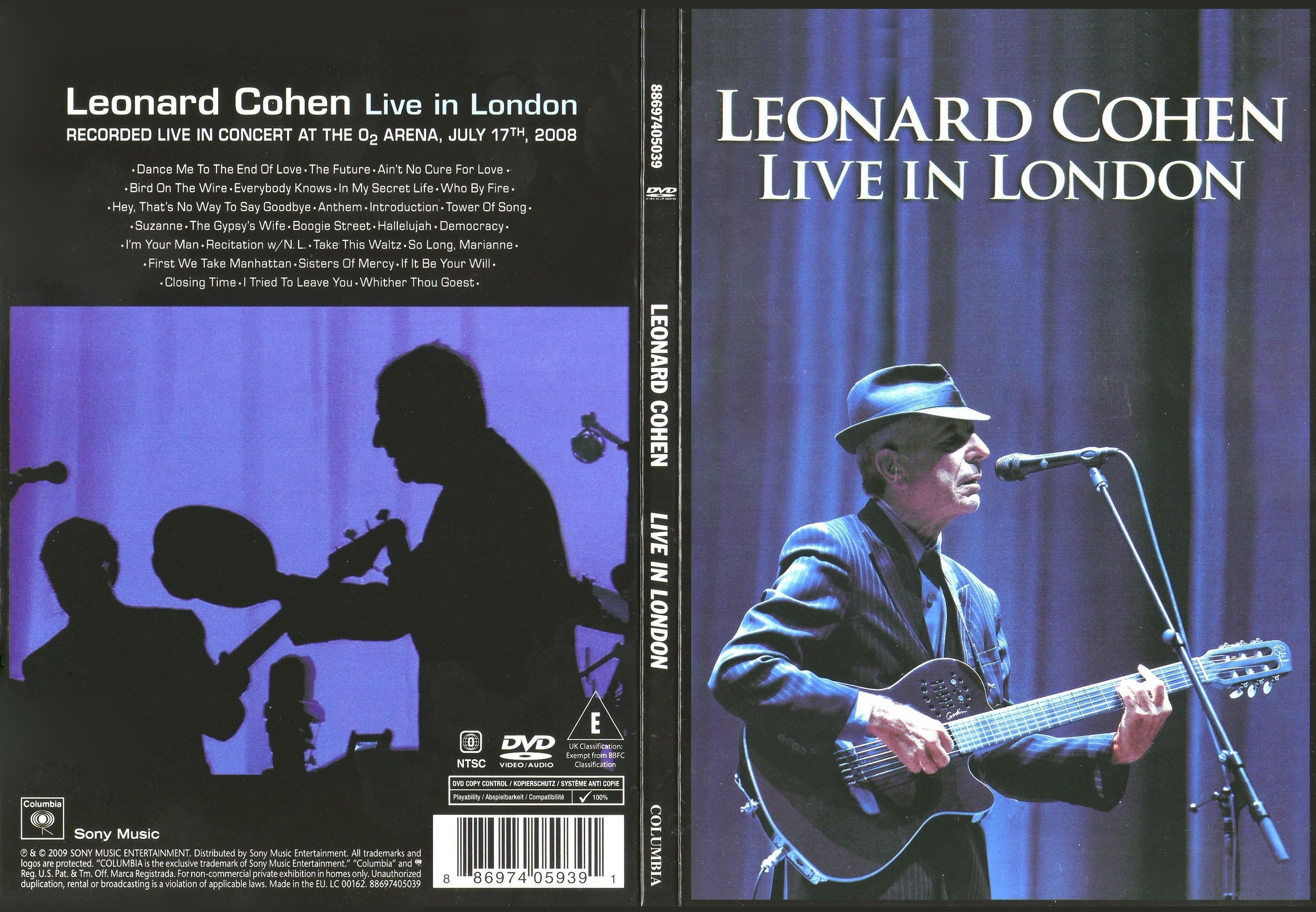 Jaquette DVD Leonard Cohen - Live London