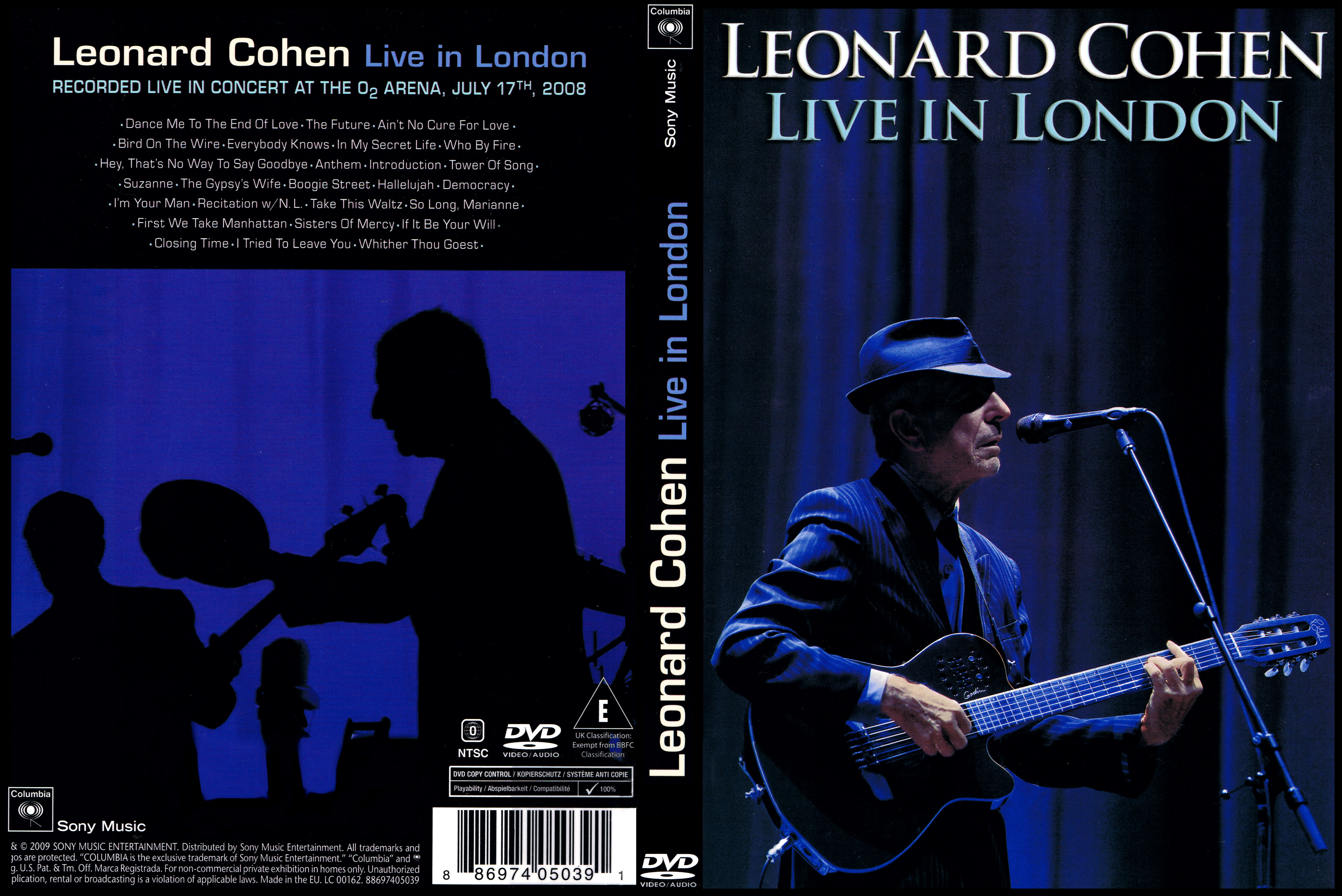 Jaquette DVD Leonard Cohen - Live in London