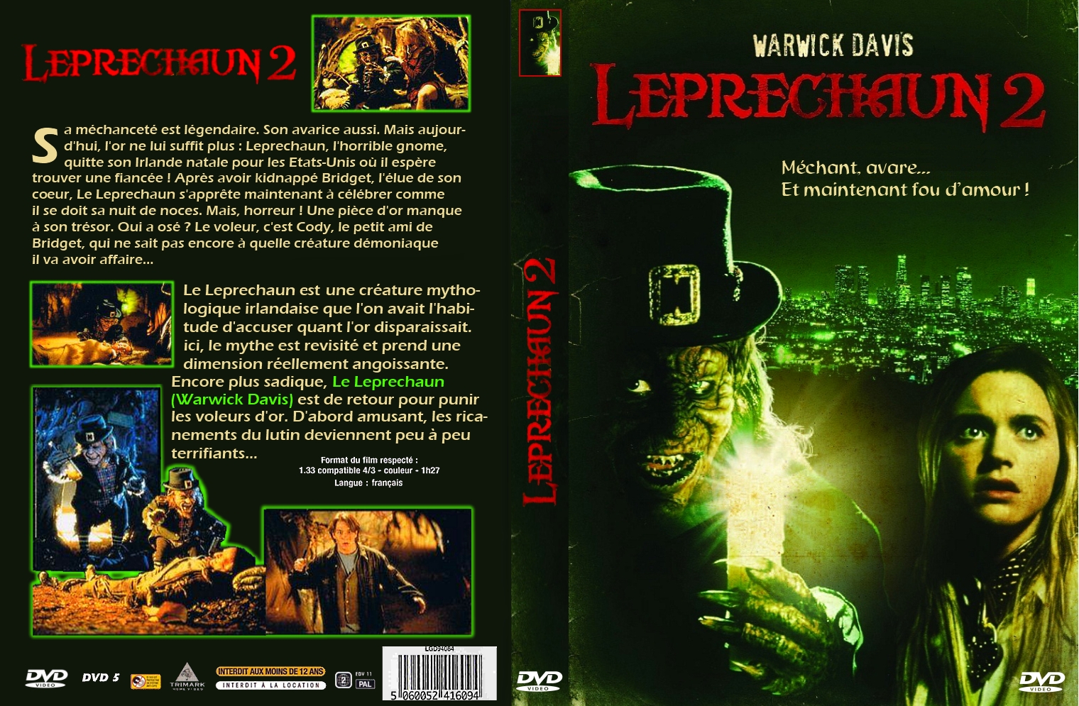 Jaquette DVD Leprechaun 2 custom