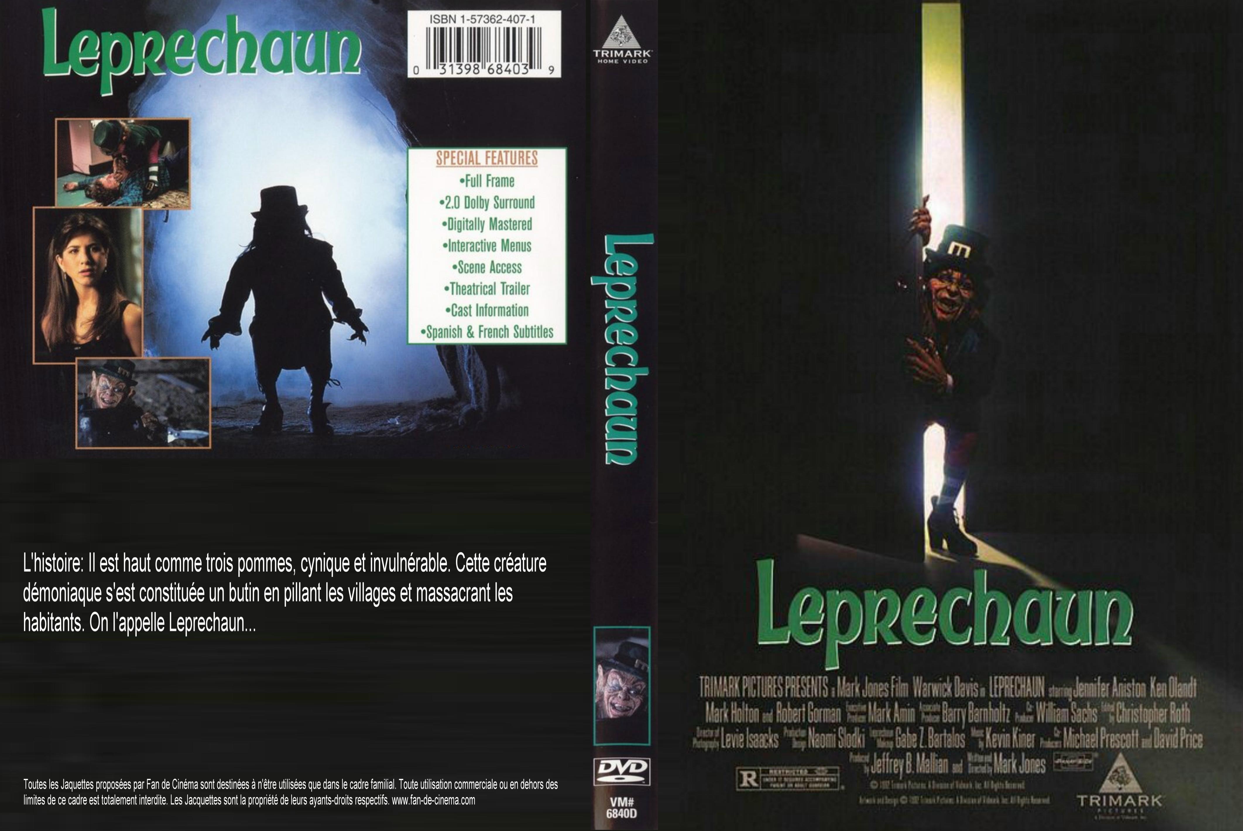 Jaquette DVD Leprechaun custom