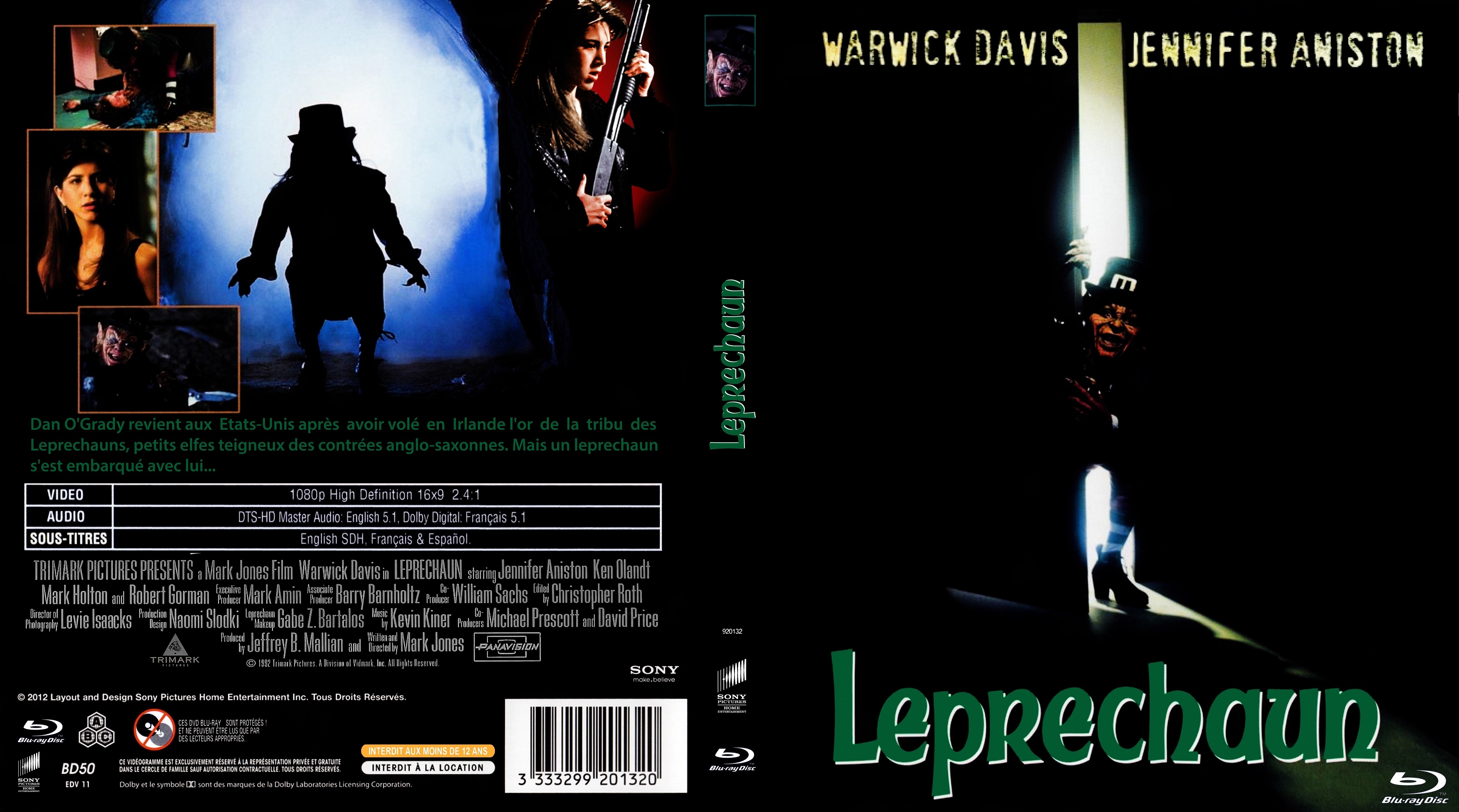 Jaquette DVD Leprechaun custom (BLU-RAY)