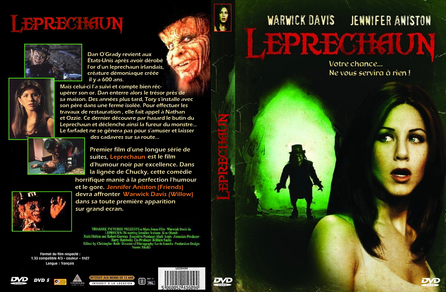 Jaquette DVD Leprechaun custom v2