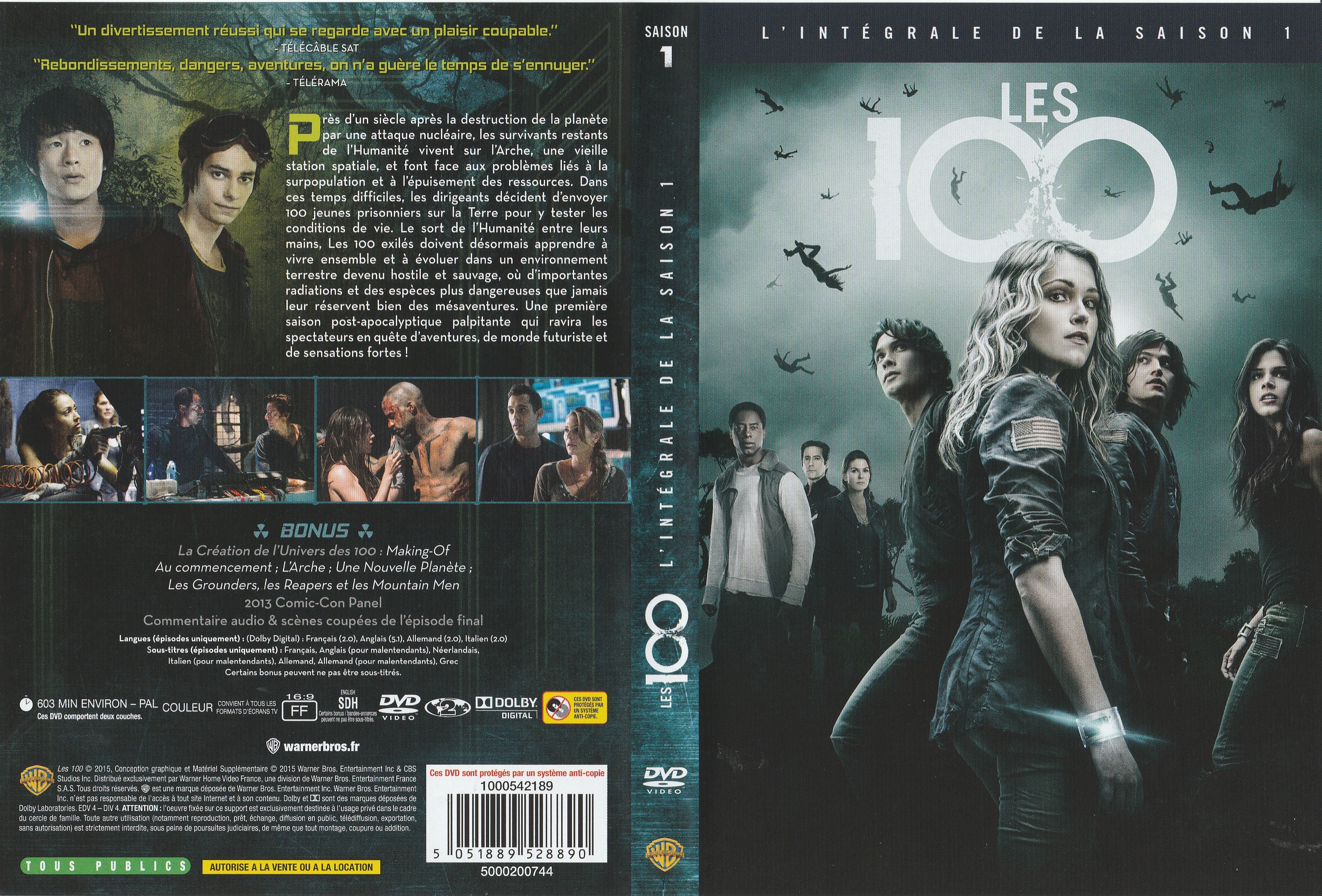 Jaquette DVD Les 100 Saison 1