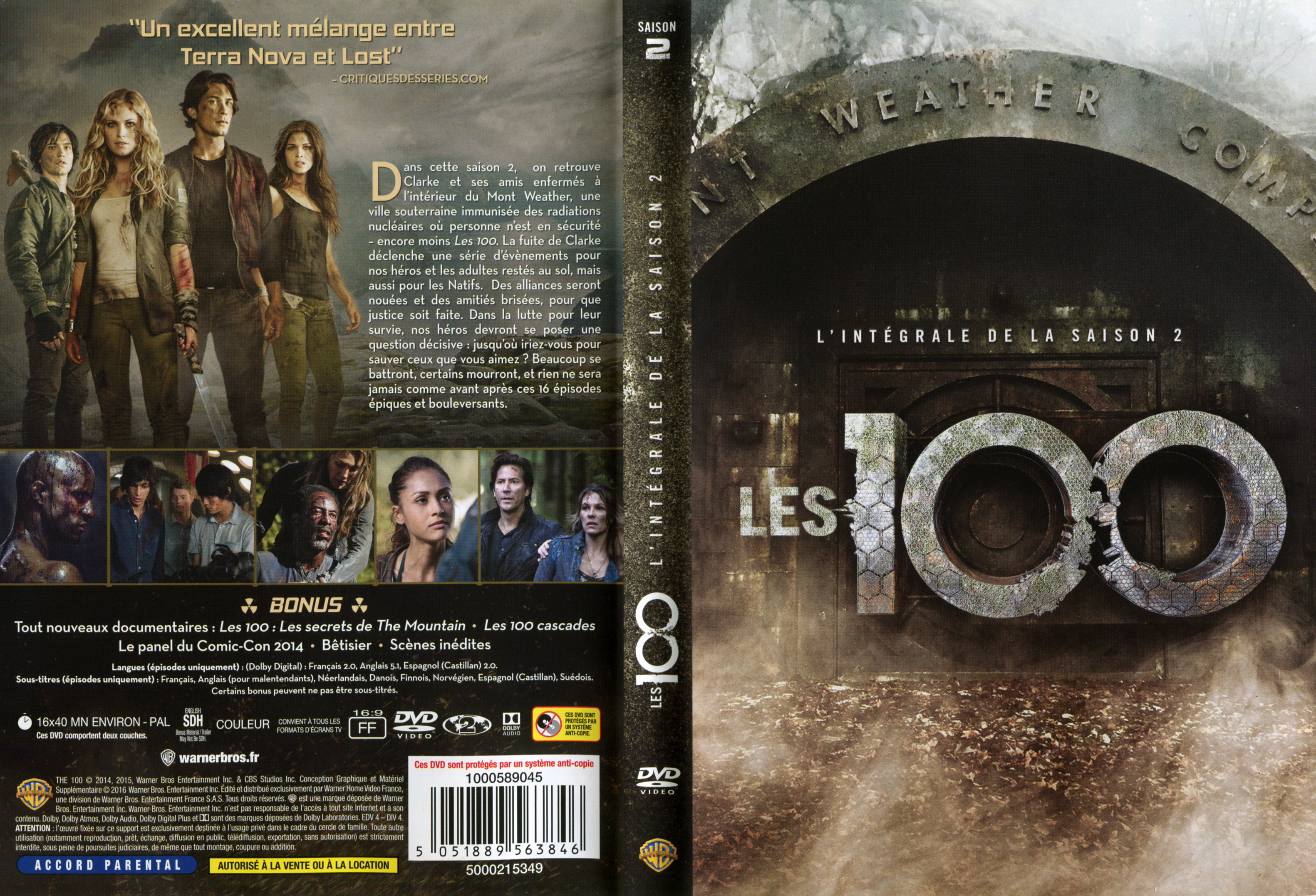 Jaquette DVD Les 100 Saison 2