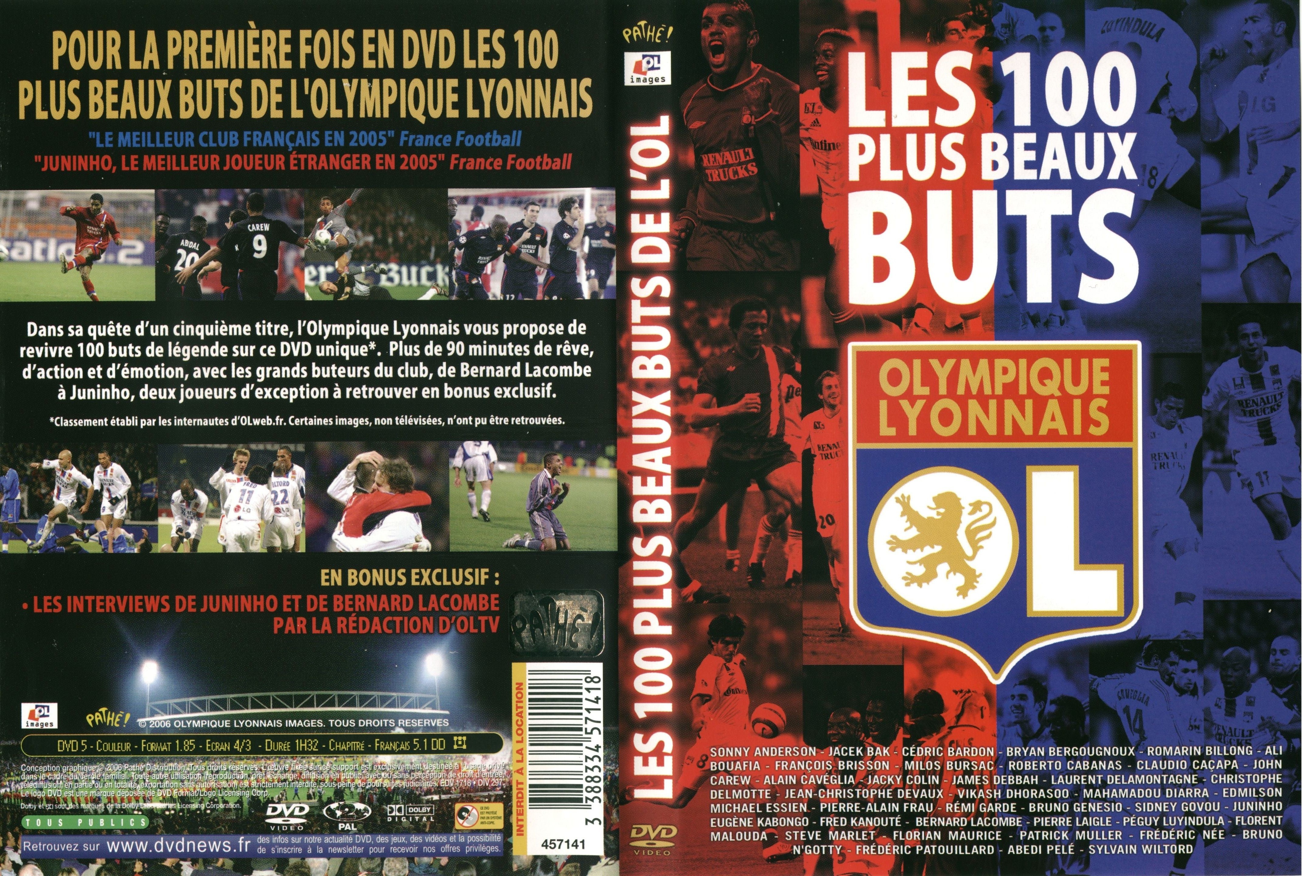 Jaquette DVD Les 100 plus beaux buts de l