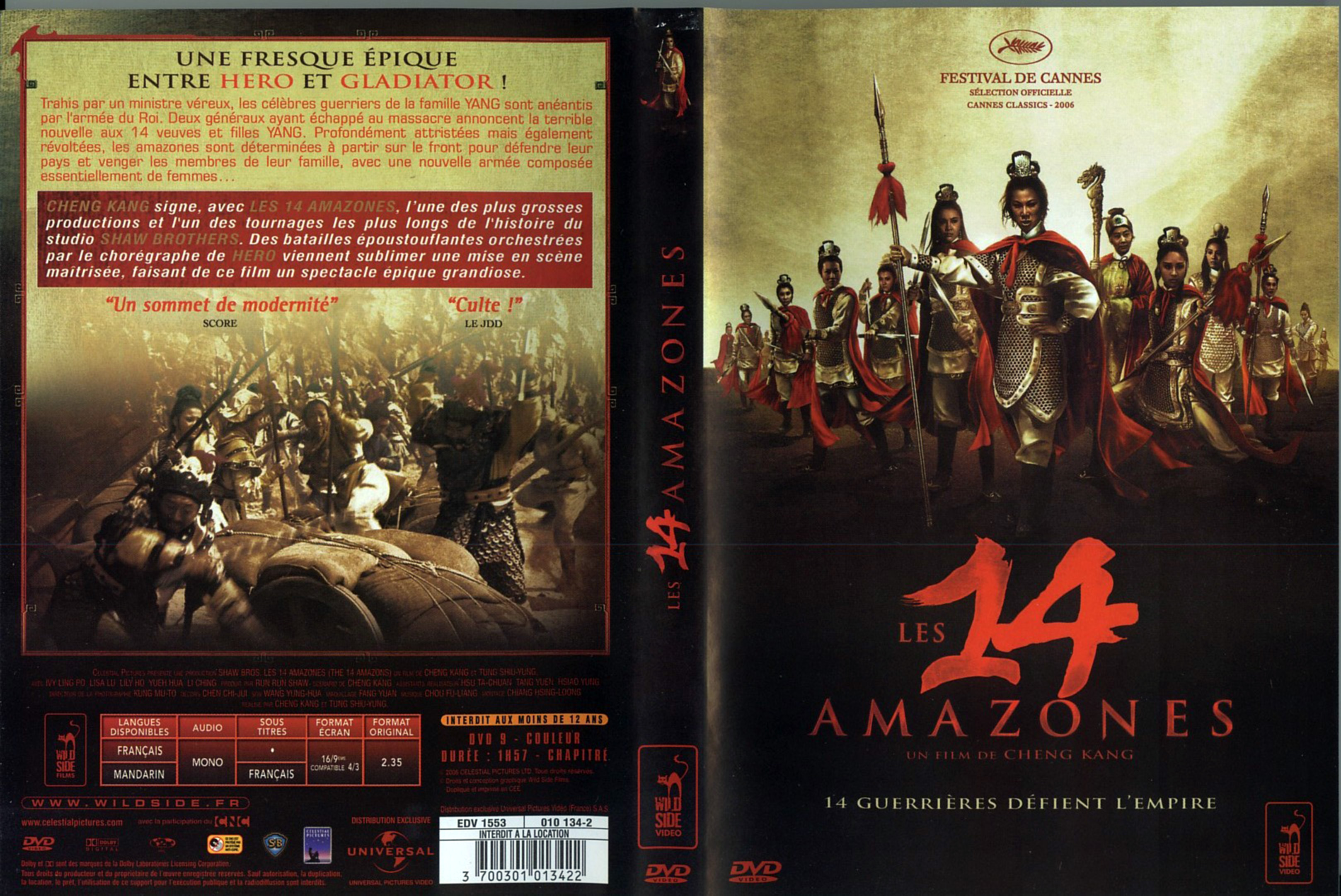 Jaquette DVD Les 14 Amazones v2