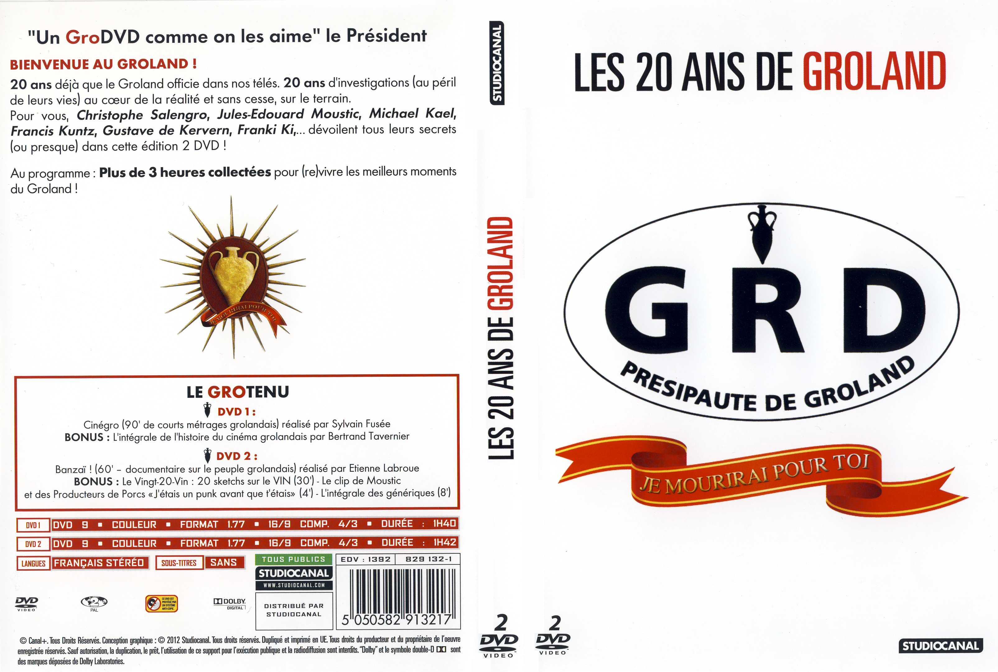 Jaquette DVD Les 20 ans de Groland