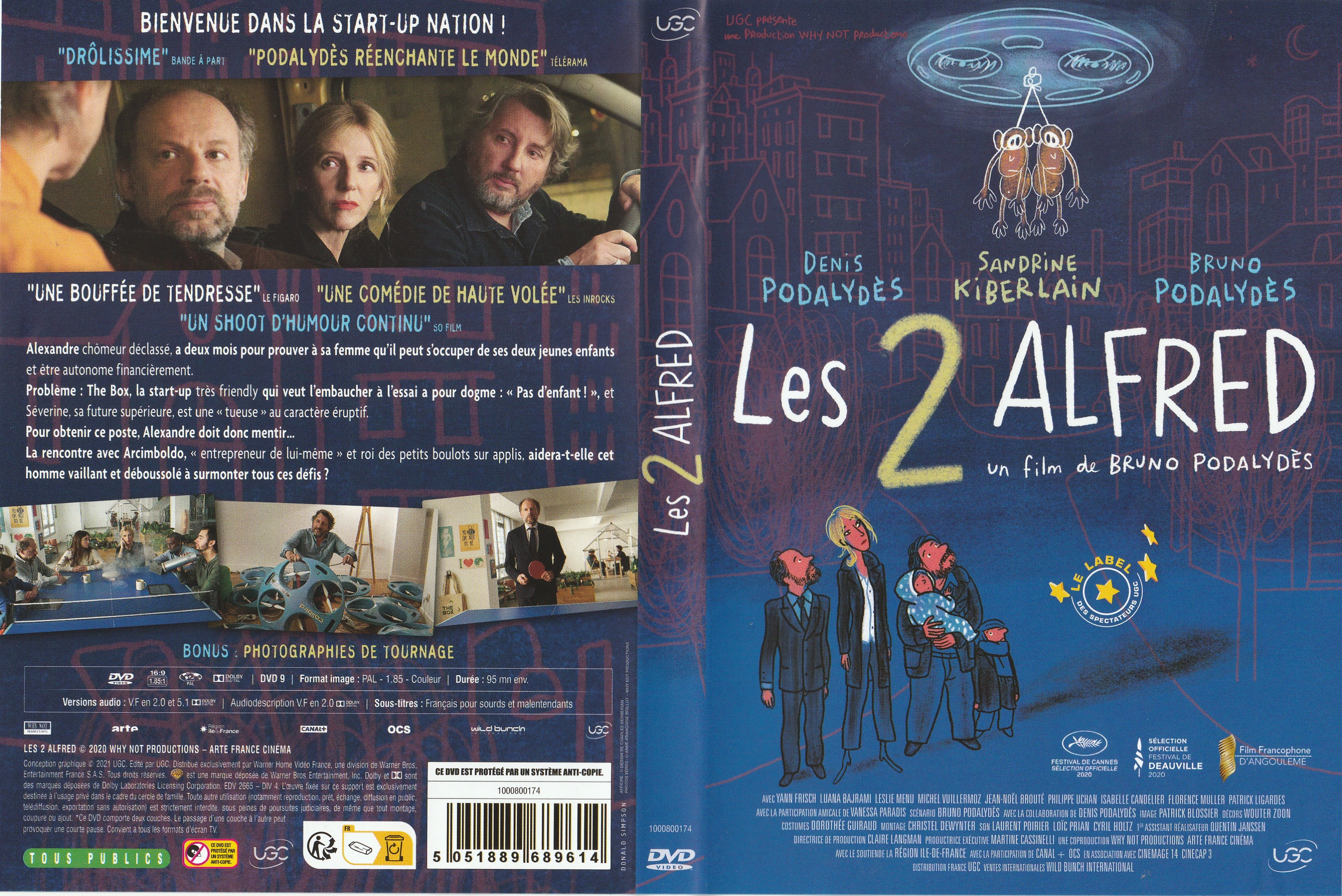 Jaquette DVD Les 2 Alfred