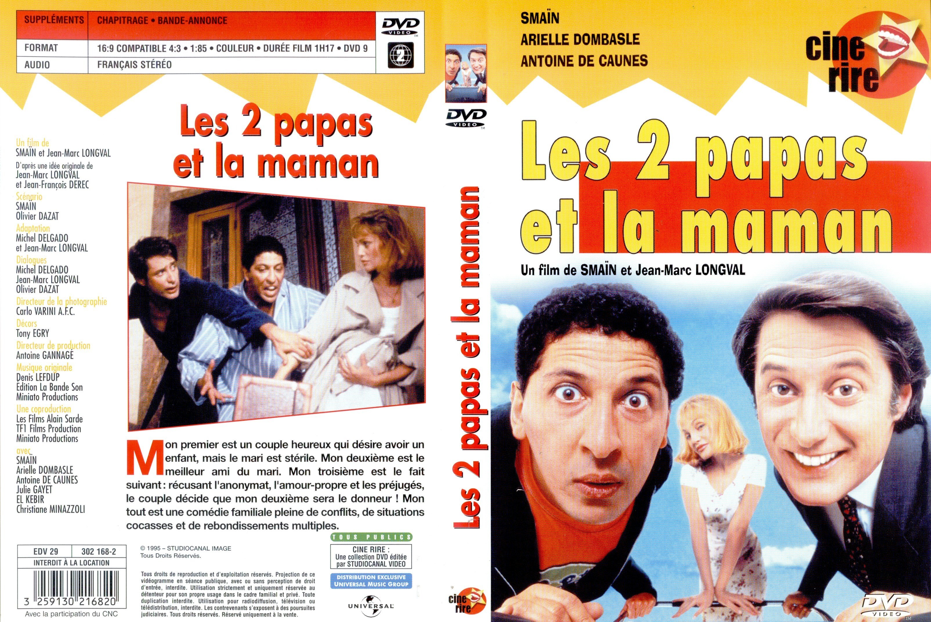 Jaquette DVD Les 2 papas et la maman