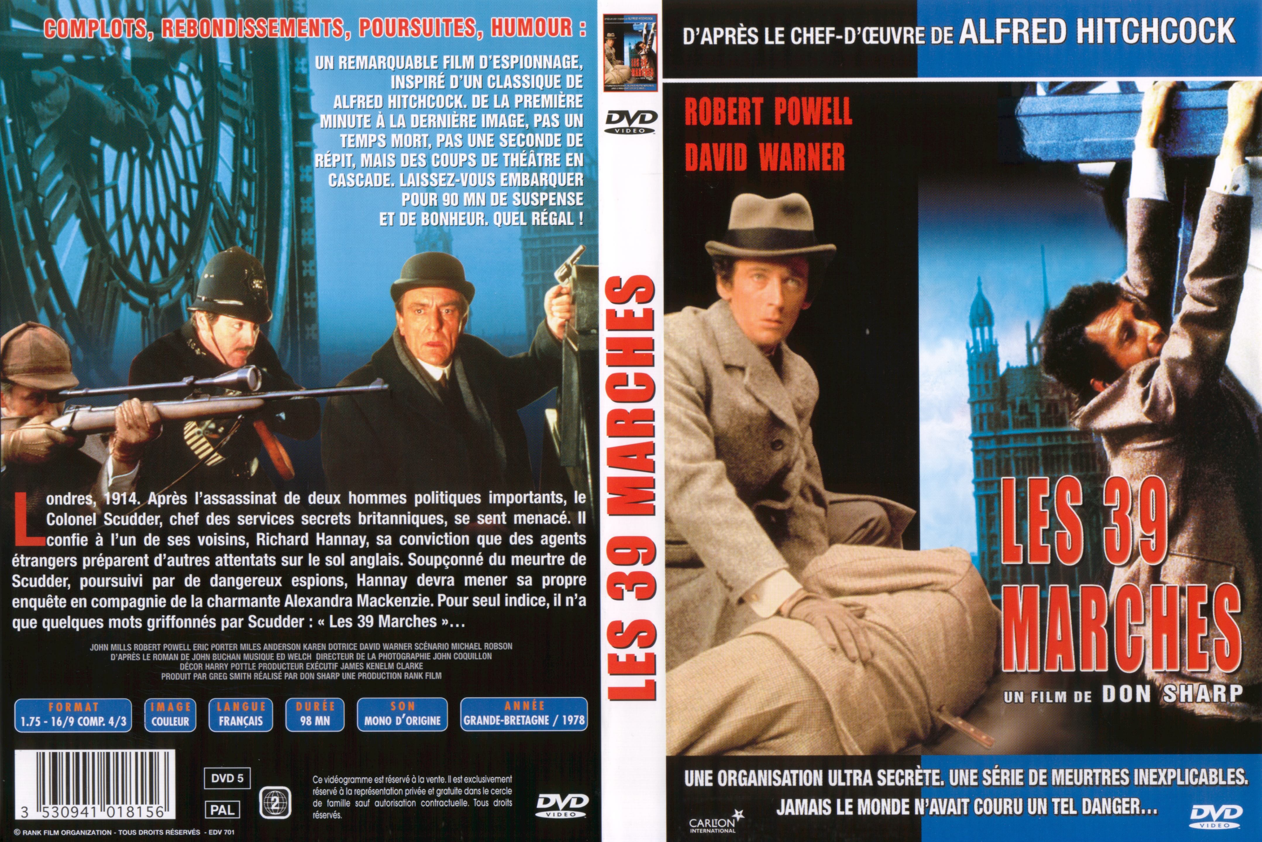 Jaquette DVD Les 39 marches (1978)