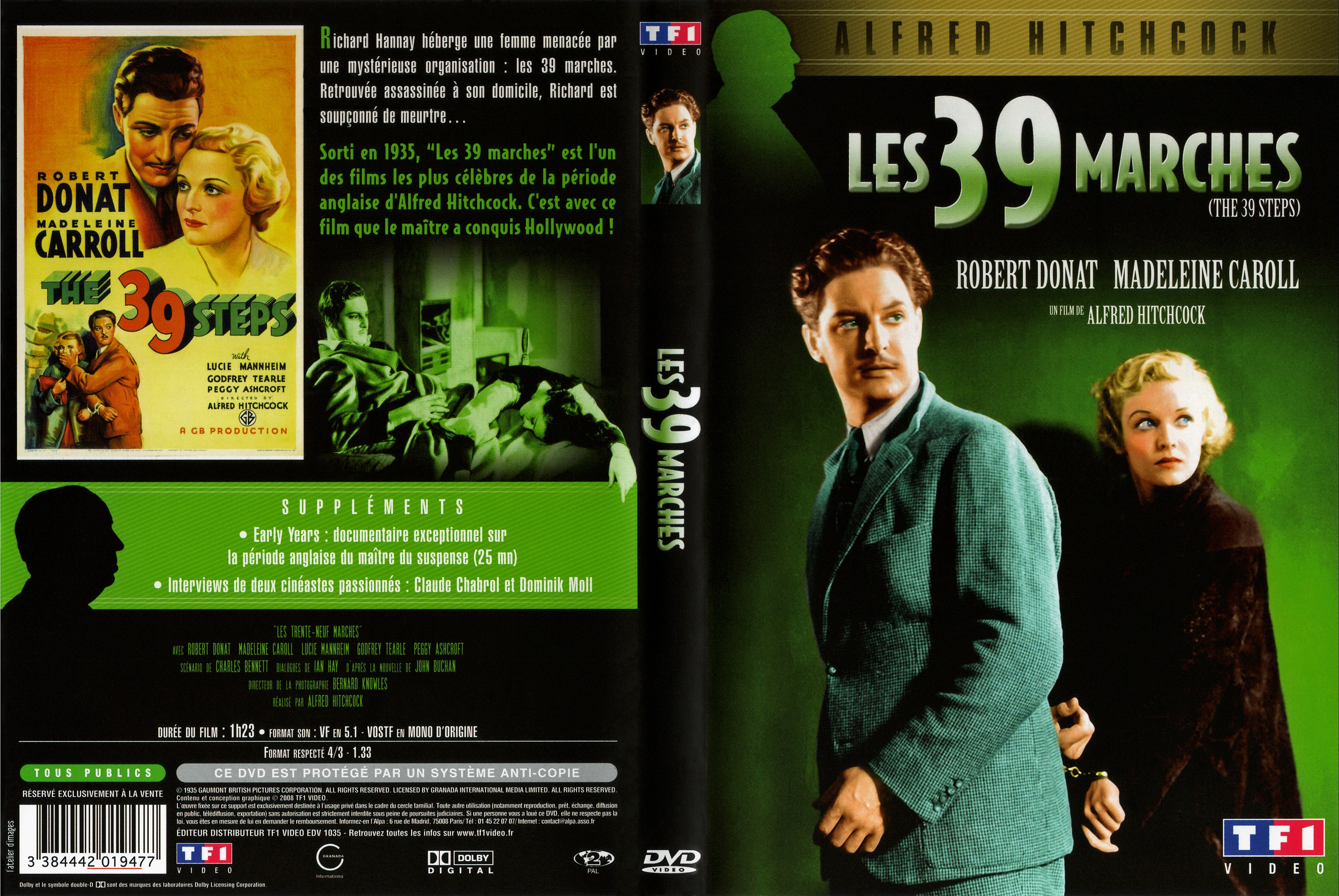 Jaquette DVD Les 39 marches v2