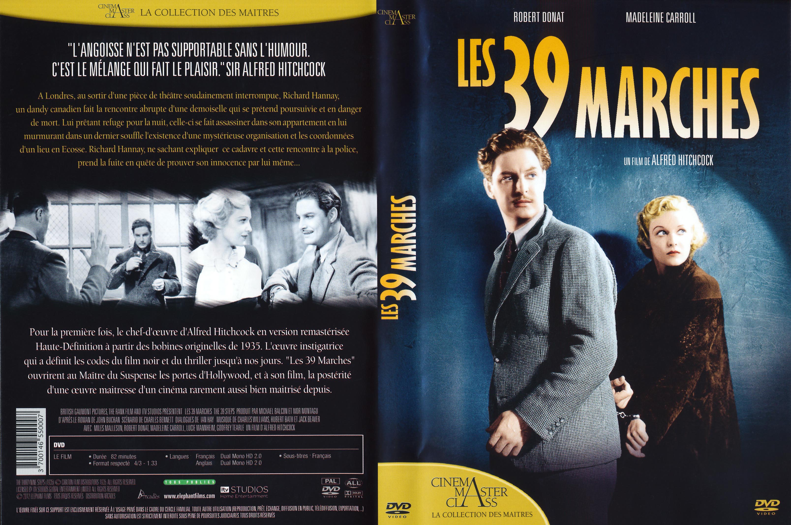Jaquette DVD Les 39 marches v3