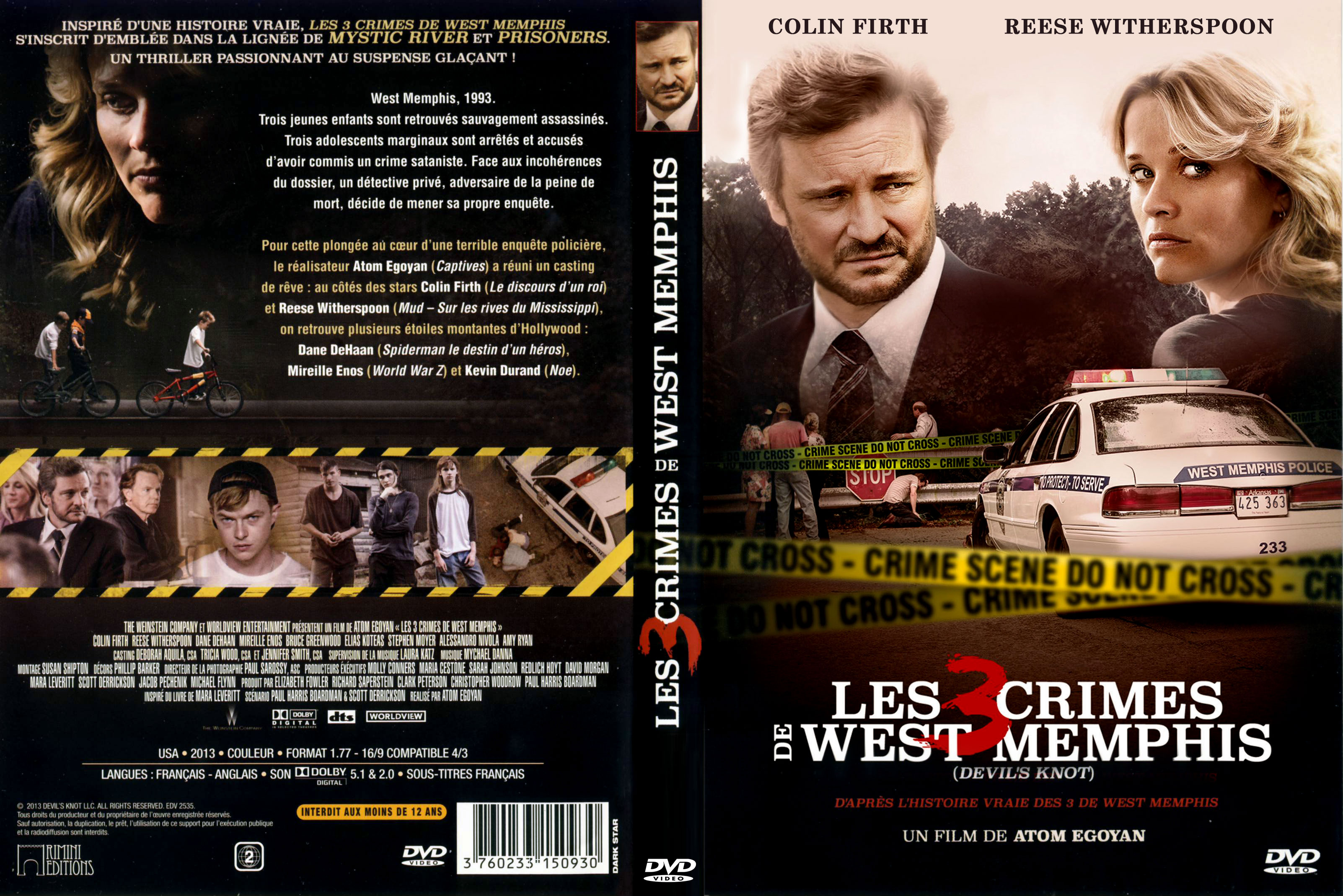 Jaquette DVD Les 3 crimes de West Memphis