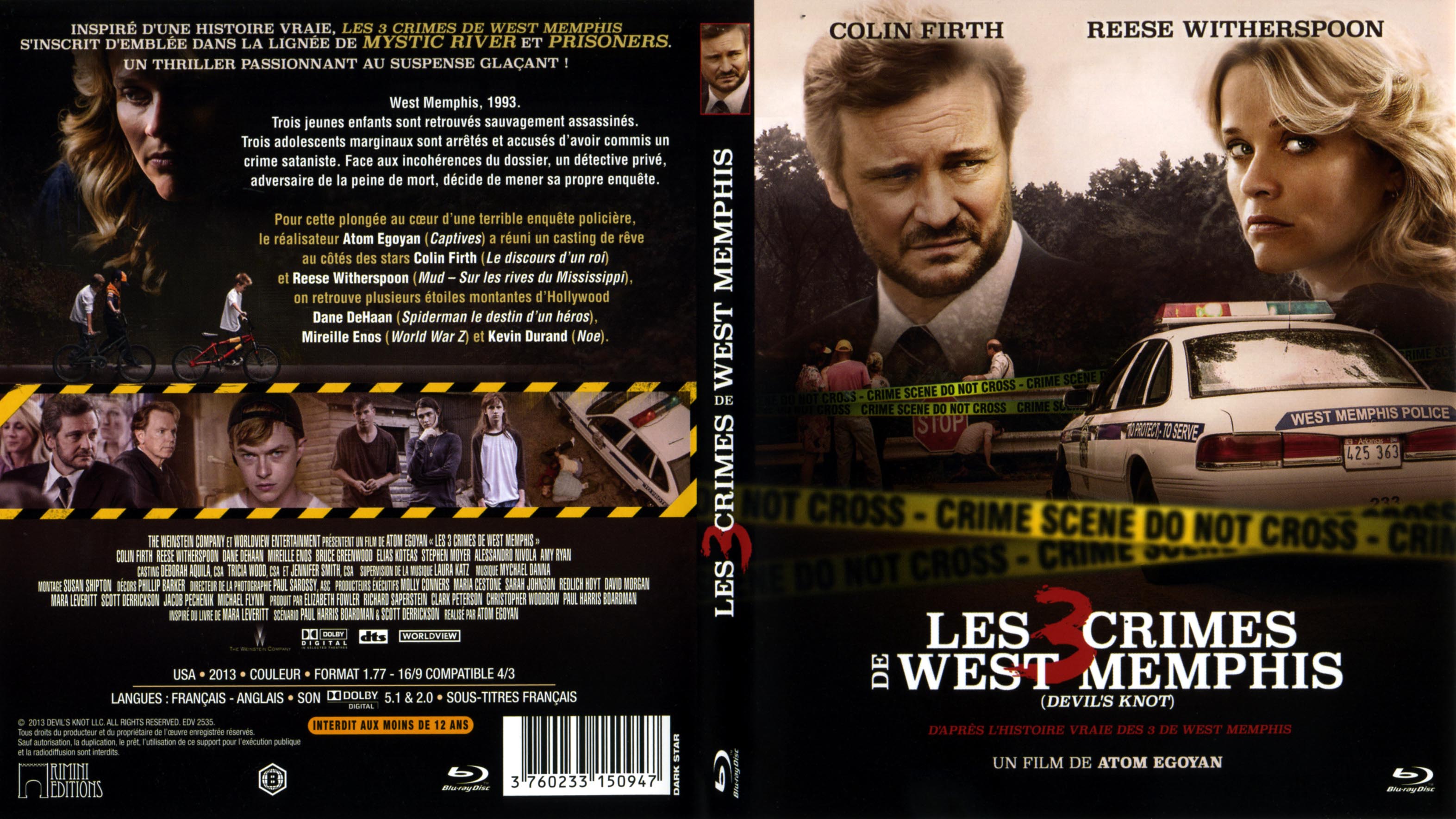 Jaquette DVD Les 3 crimes de west memphis (BLU-RAY)