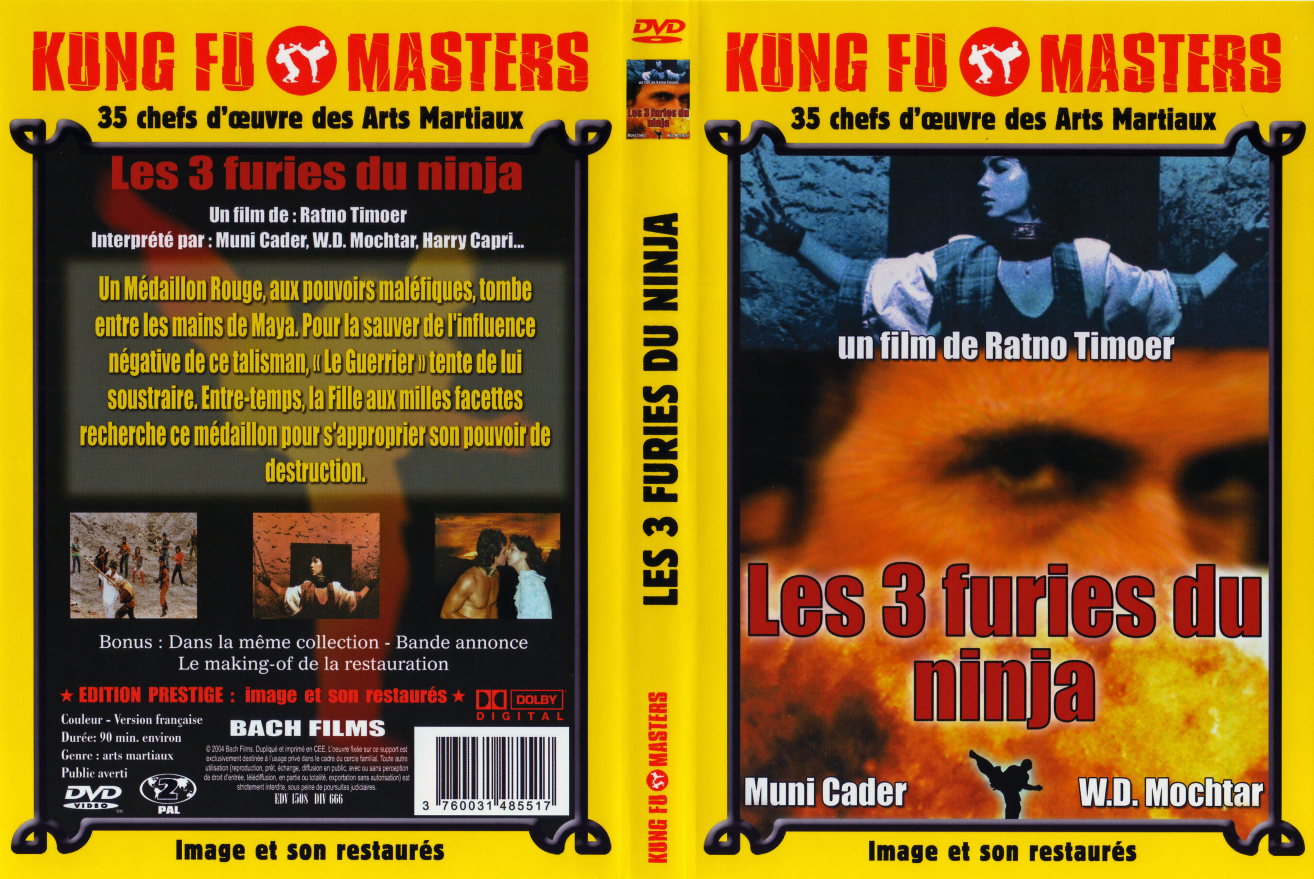 Jaquette DVD Les 3 furies du ninja