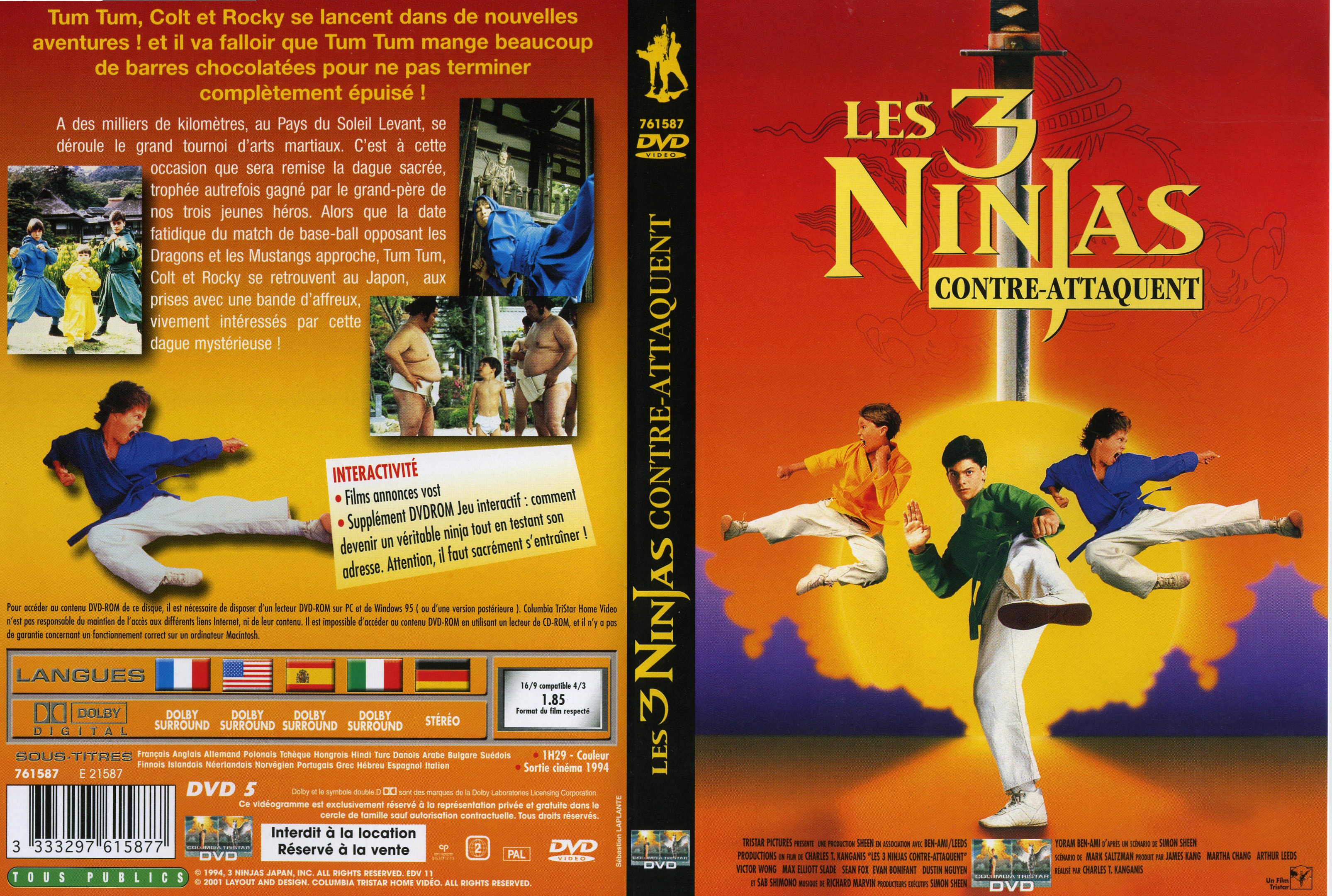 Jaquette DVD Les 3 ninjas contre attaquent