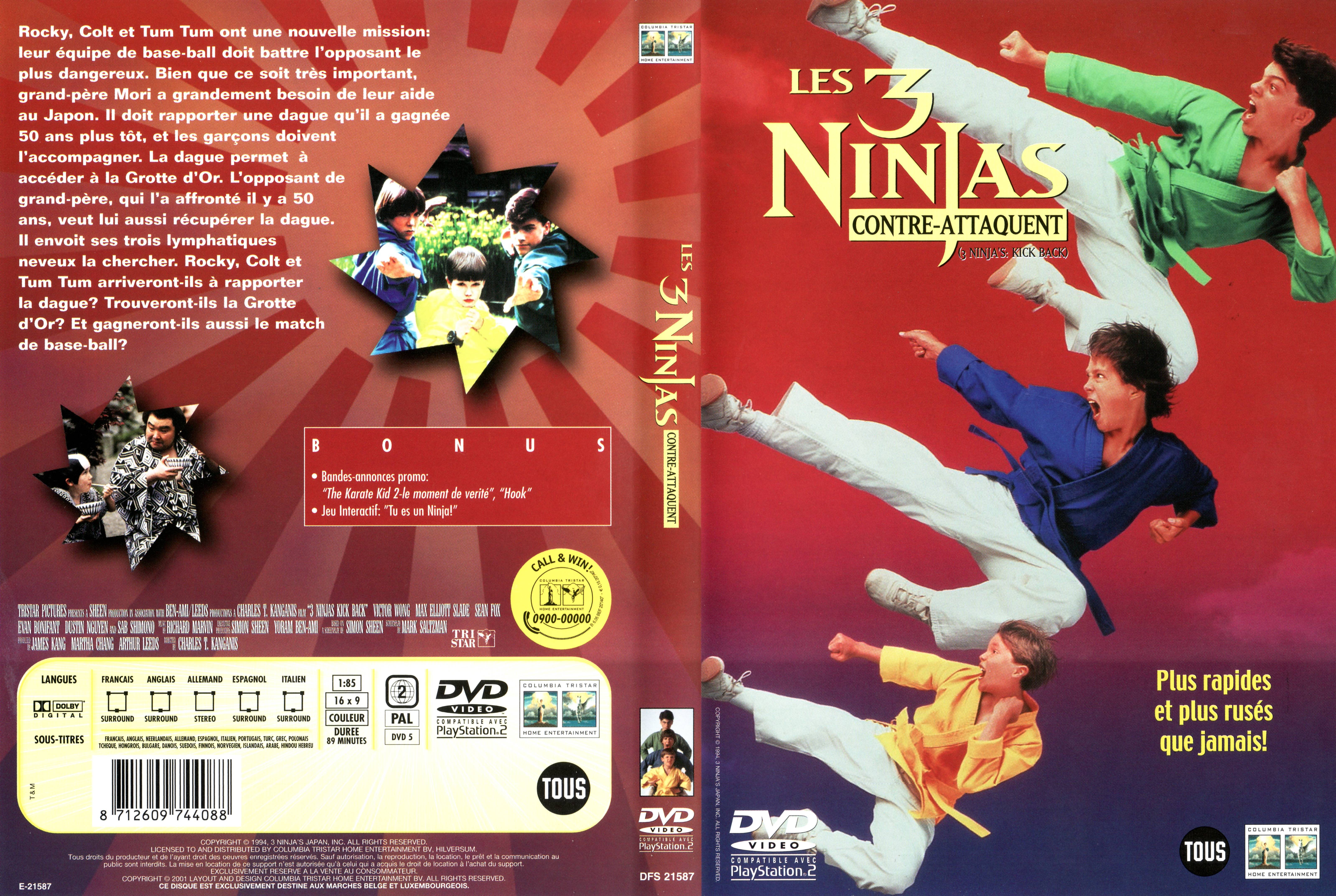 Jaquette DVD Les 3 ninjas contre attaquent v2