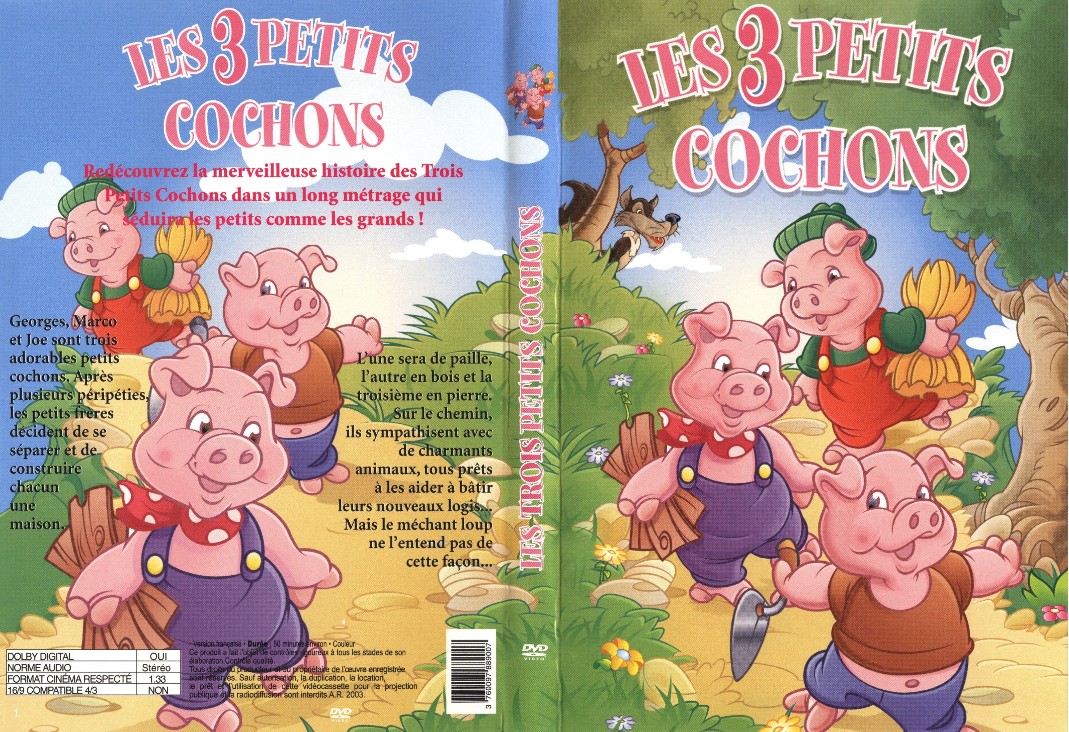 Jaquette DVD Les 3 petits cochons