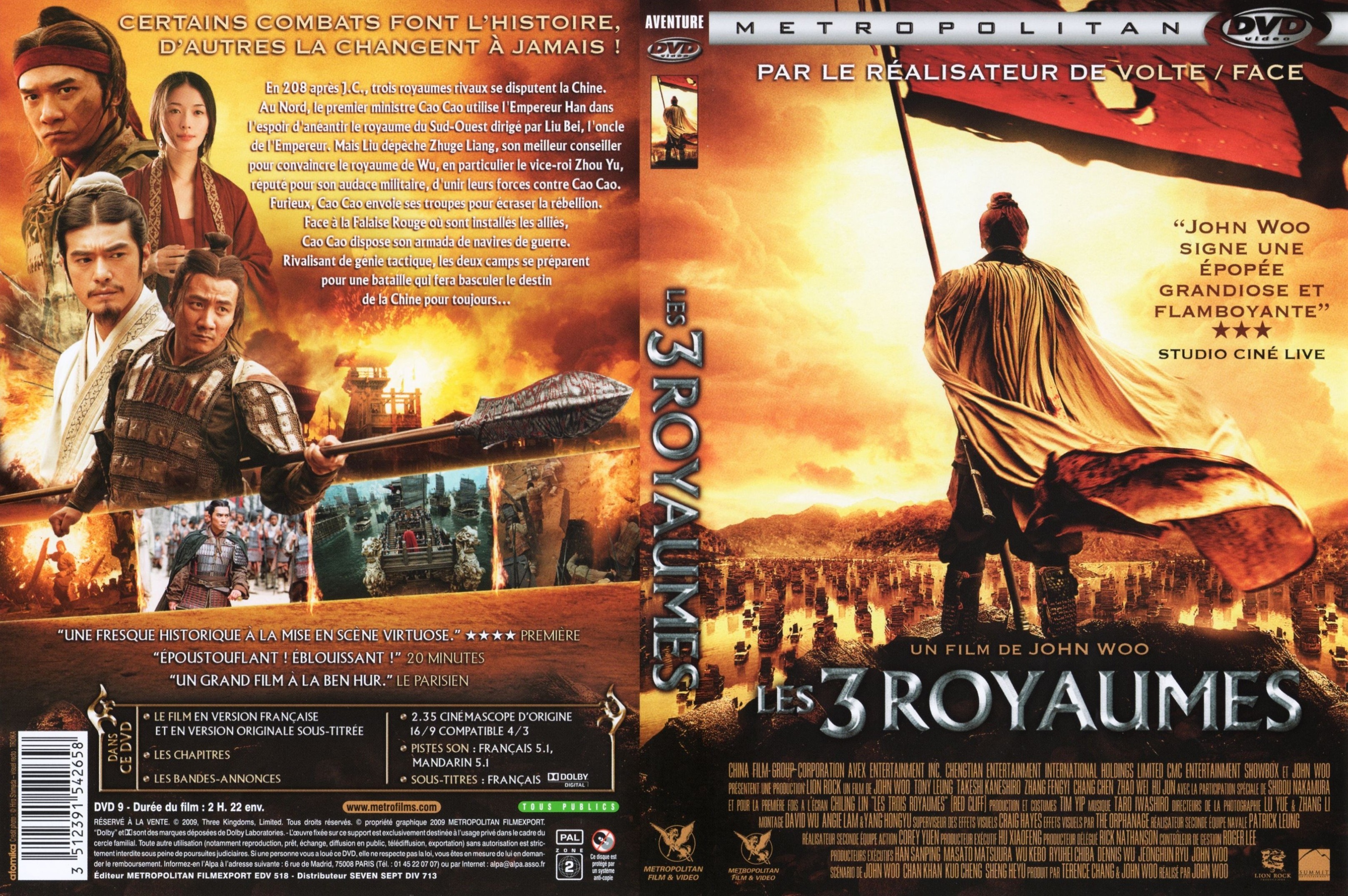 Jaquette DVD Les 3 royaumes