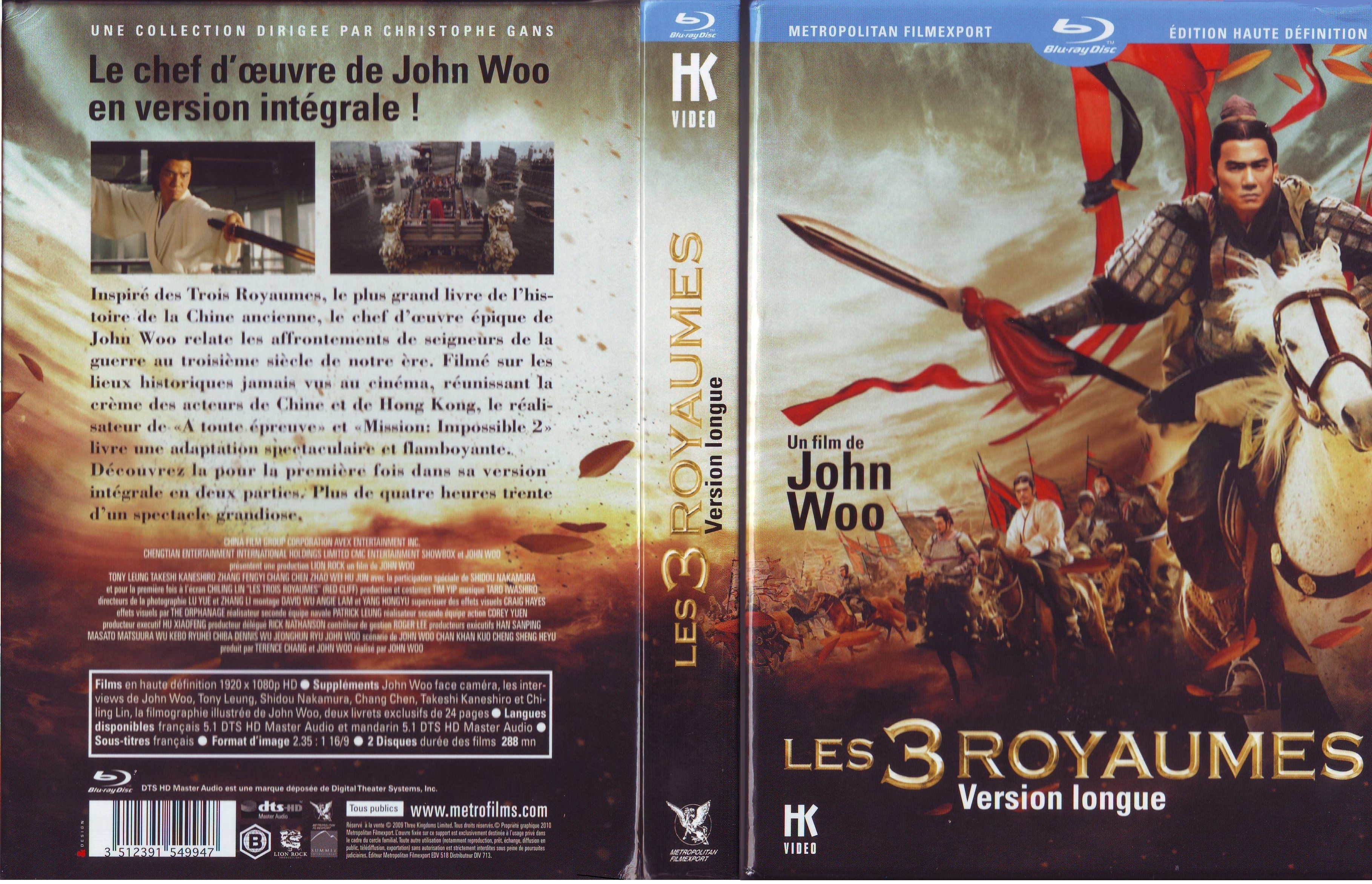 Jaquette DVD Les 3 royaumes (BLU-RAY)