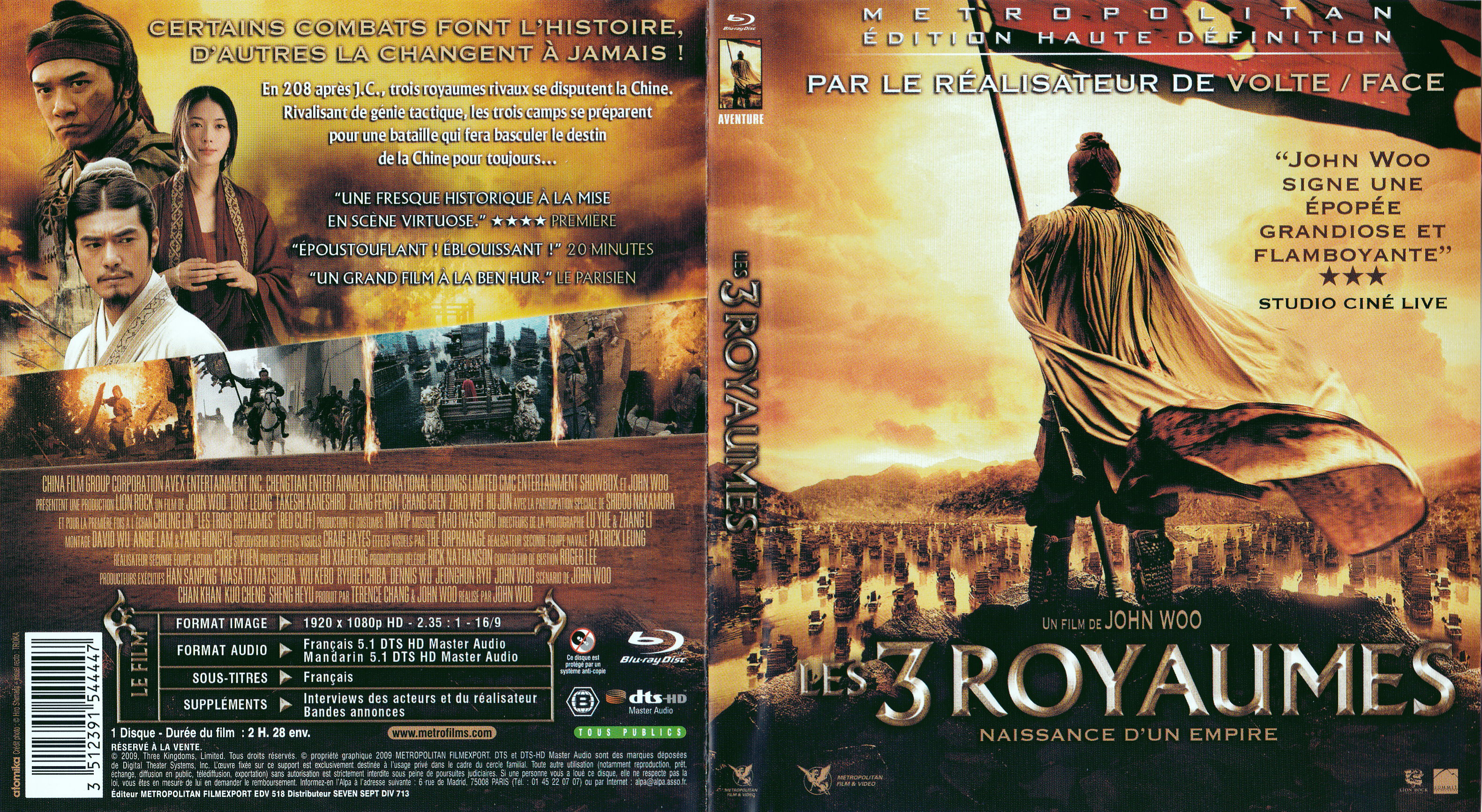 Jaquette DVD Les 3 royaumes - Naissance d