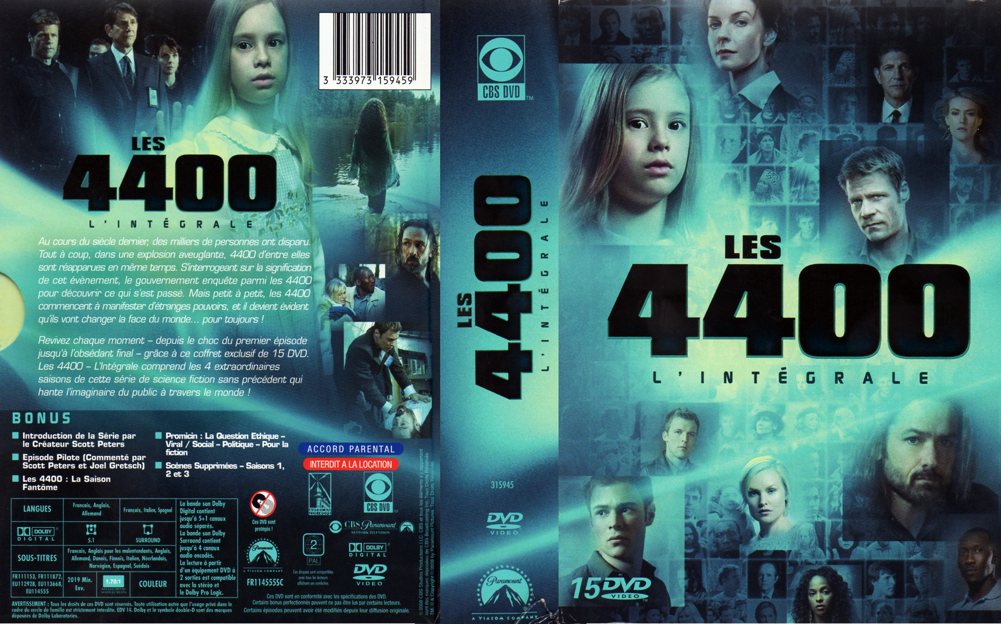 Jaquette DVD Les 4400 Intgrale COFFRET