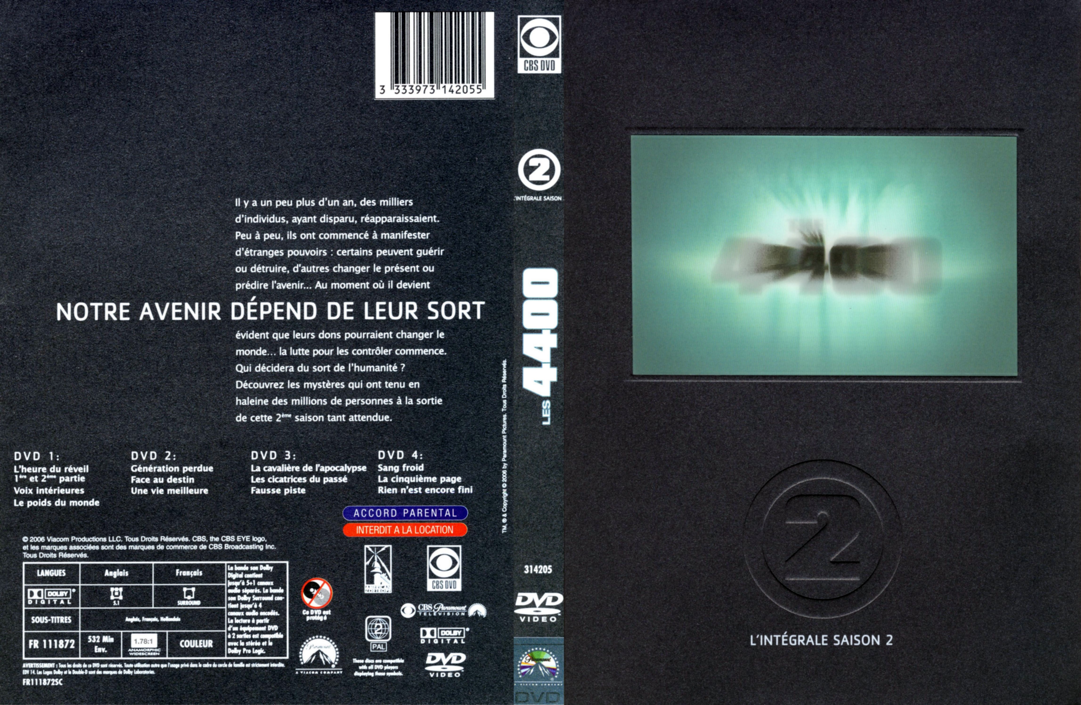 Jaquette DVD Les 4400 Saison 2 COFFRET