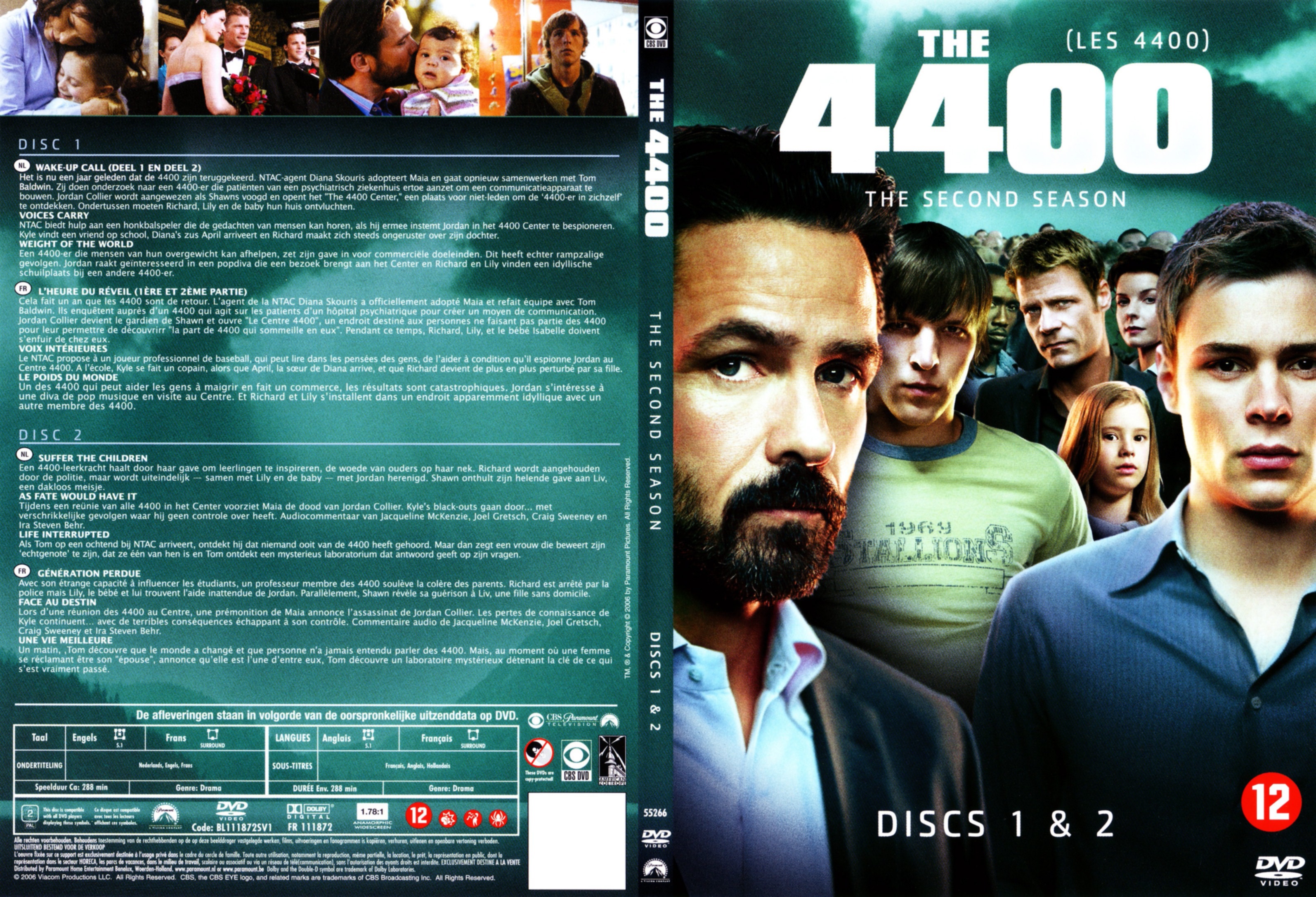 Jaquette DVD Les 4400 Saison 2 DVD 1