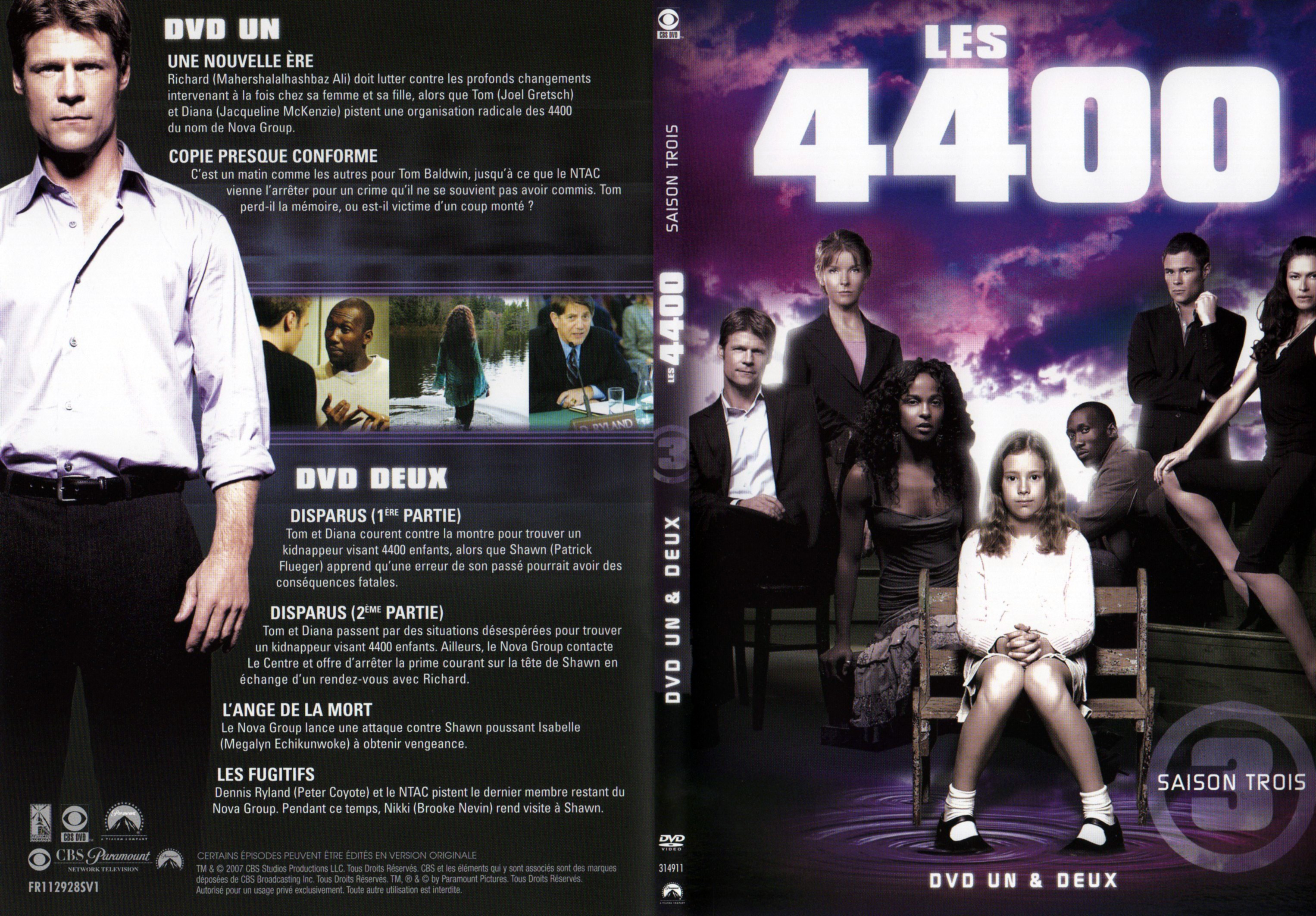 Jaquette DVD Les 4400 Saison 3 DVD 1