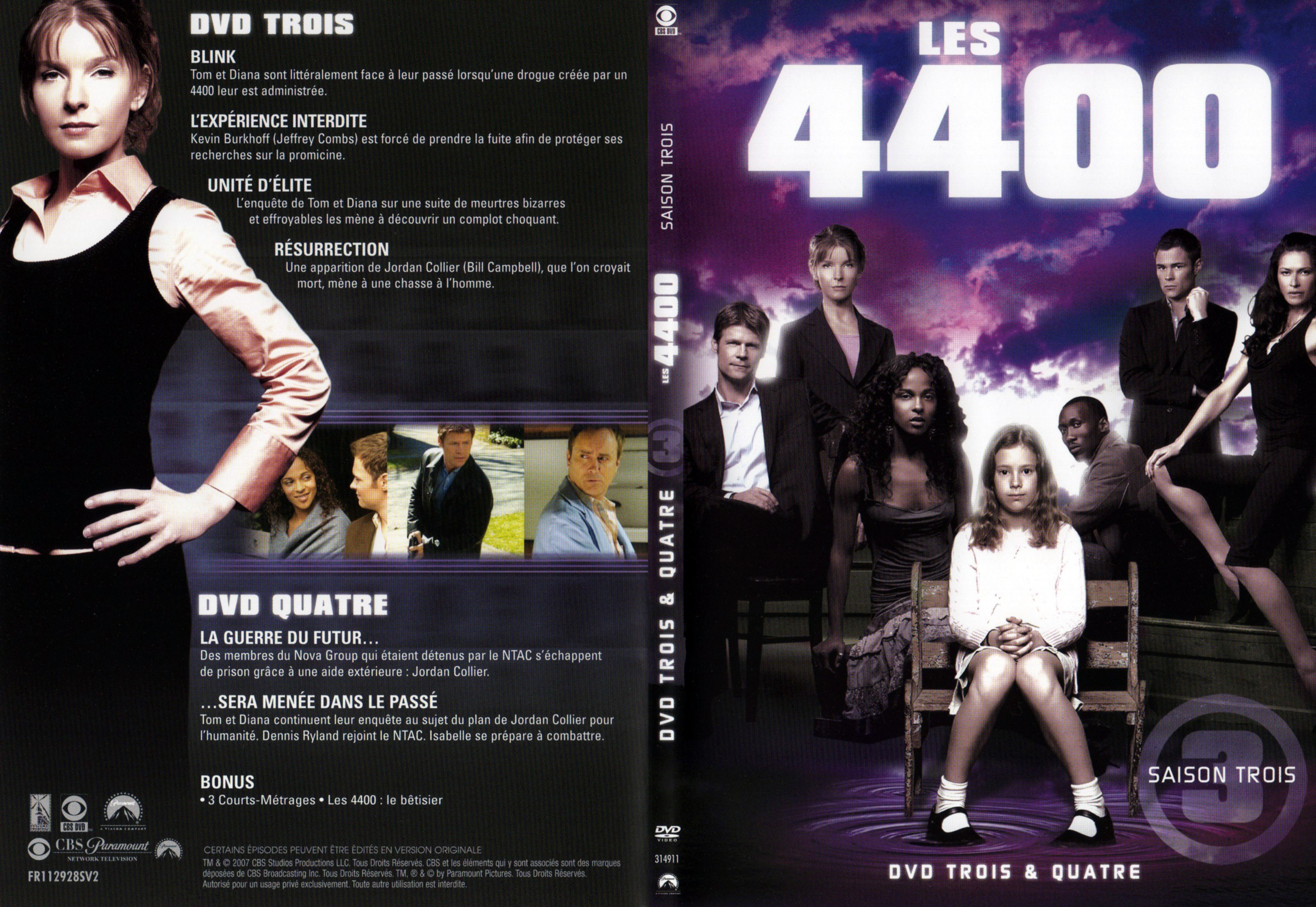Jaquette DVD Les 4400 Saison 3 DVD 2