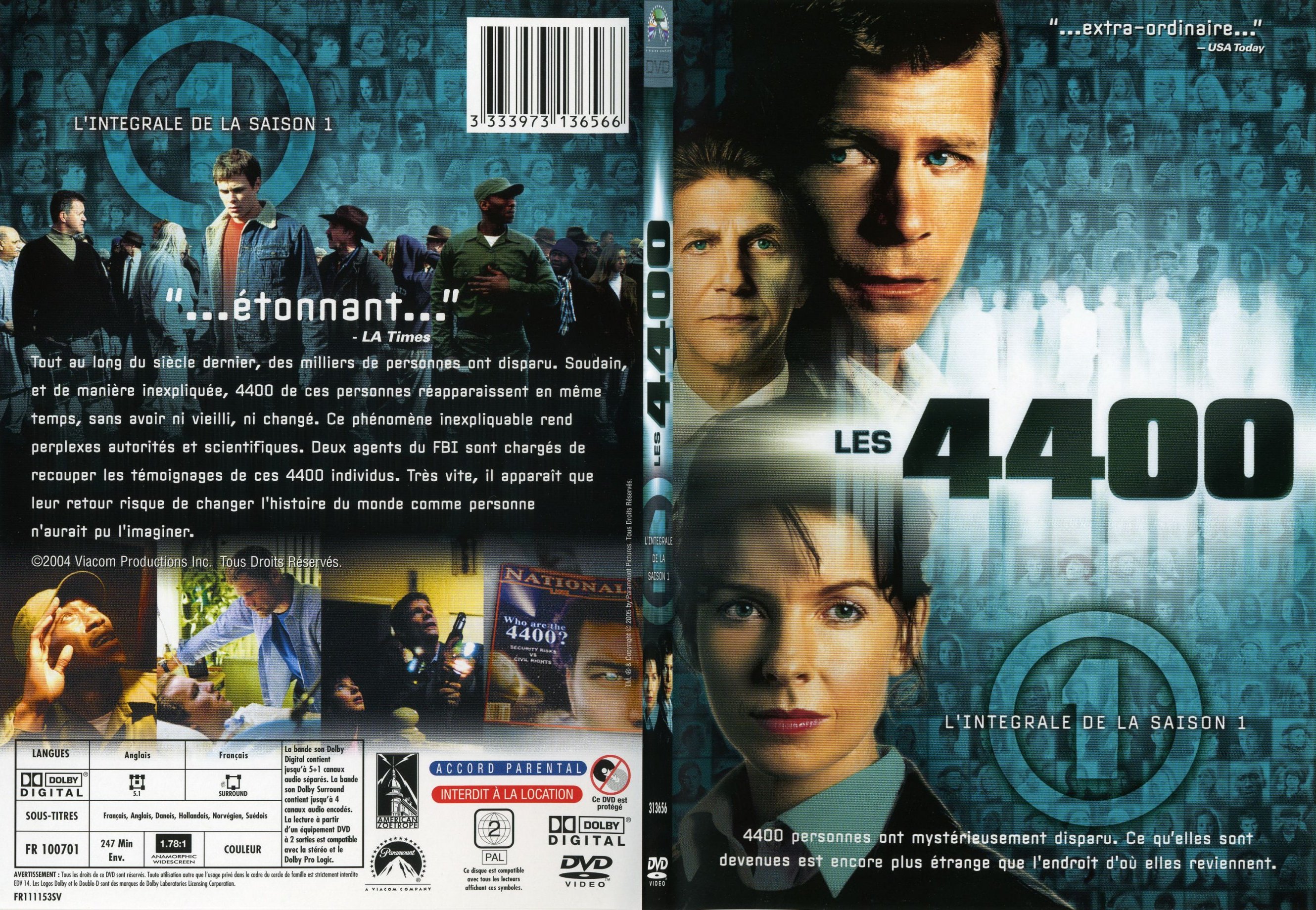 Jaquette DVD Les 4400 saison 1 - SLIM