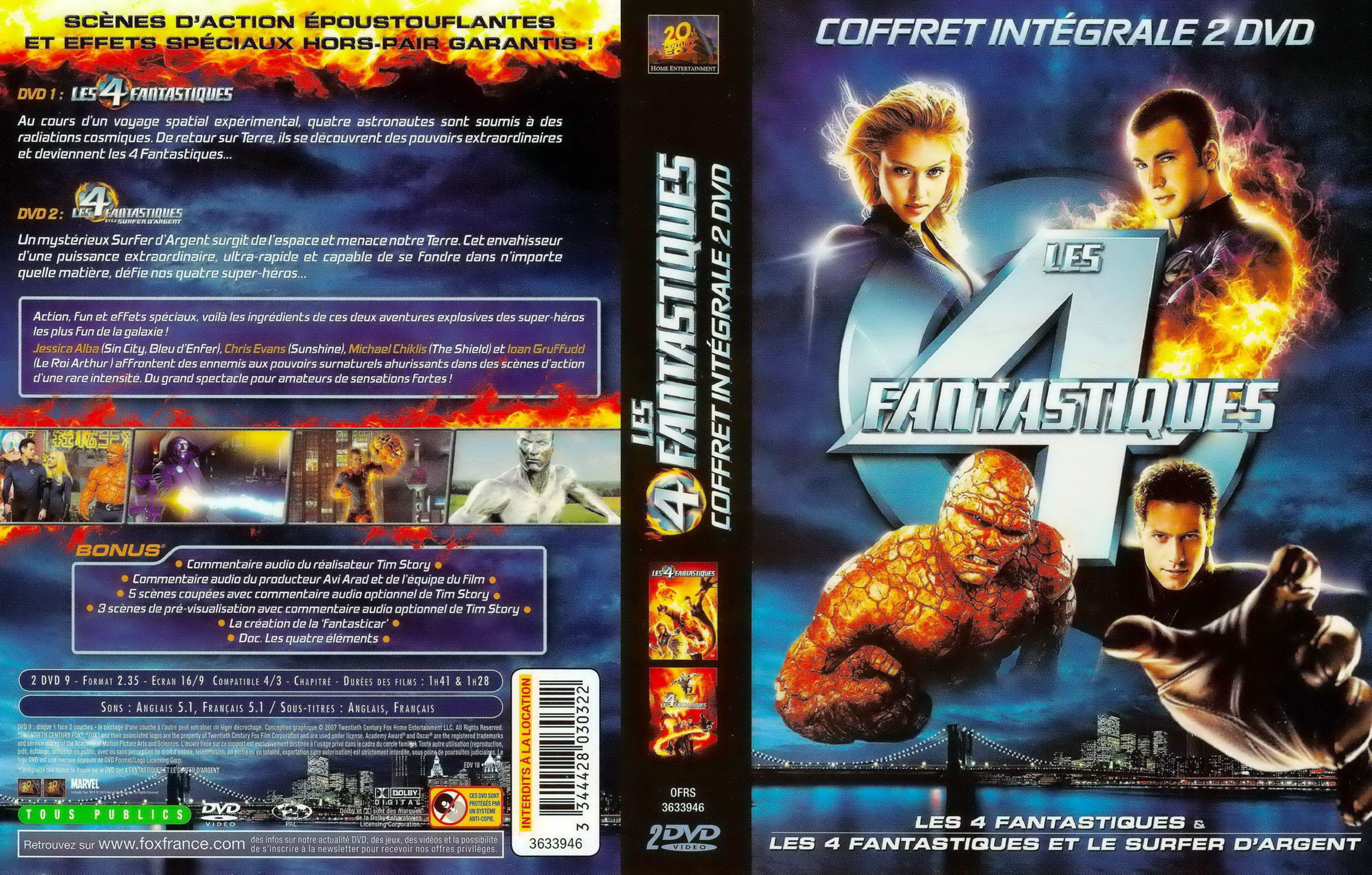 Jaquette DVD Les 4 fantastiques COFFRET