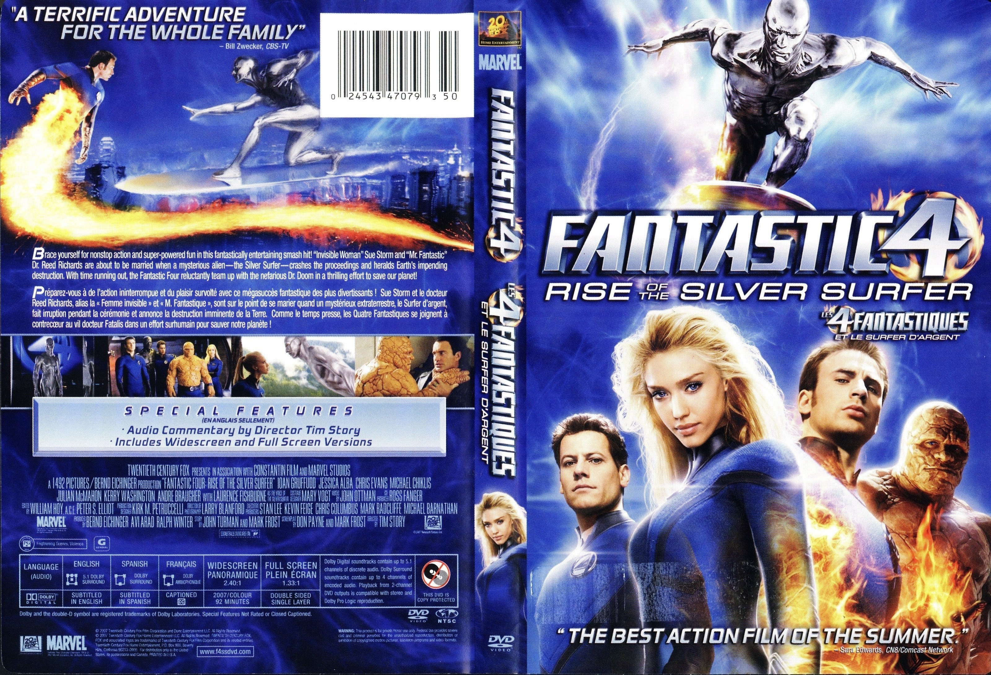 Jaquette DVD Les 4 fantastiques - Et le surfer d