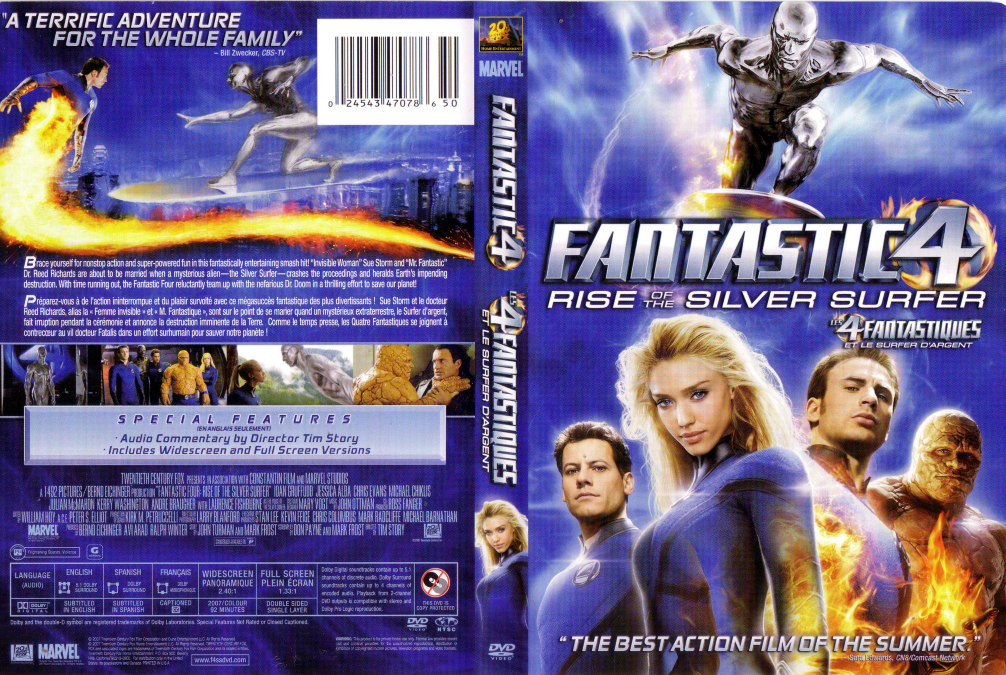 Jaquette DVD Les 4 fantastiques et le surfer d