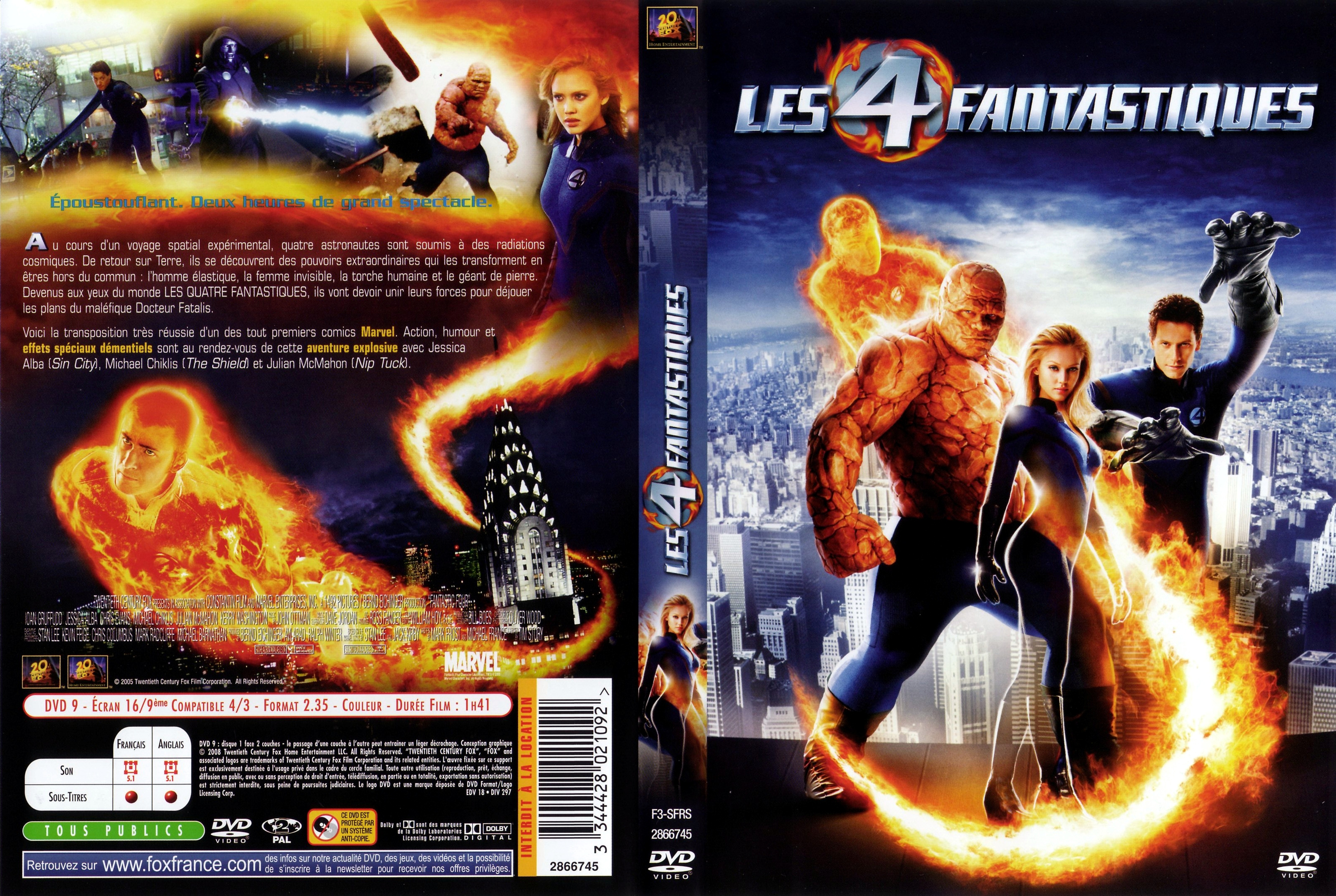 Jaquette DVD Les 4 fantastiques v4