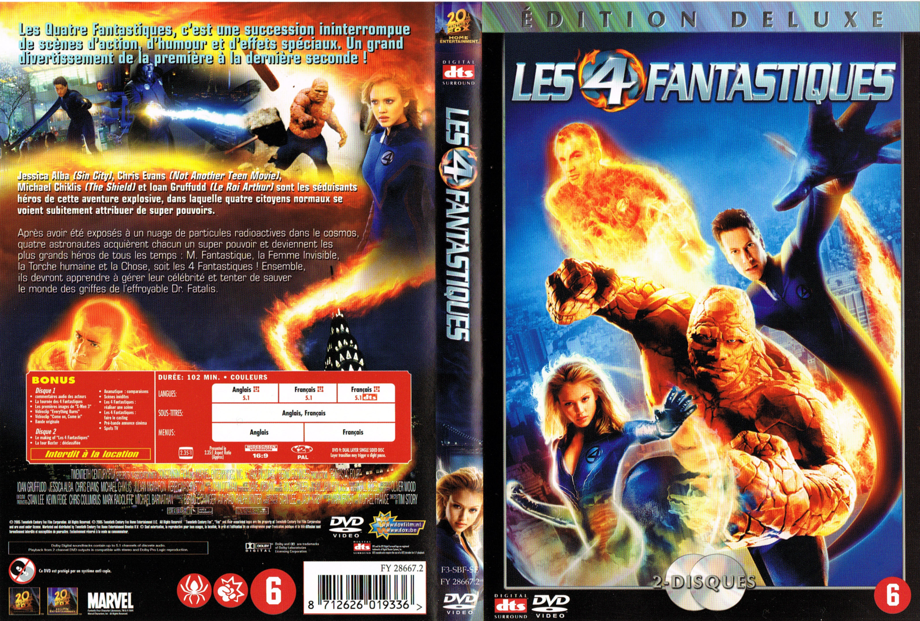 Jaquette DVD Les 4 fantastiques v5