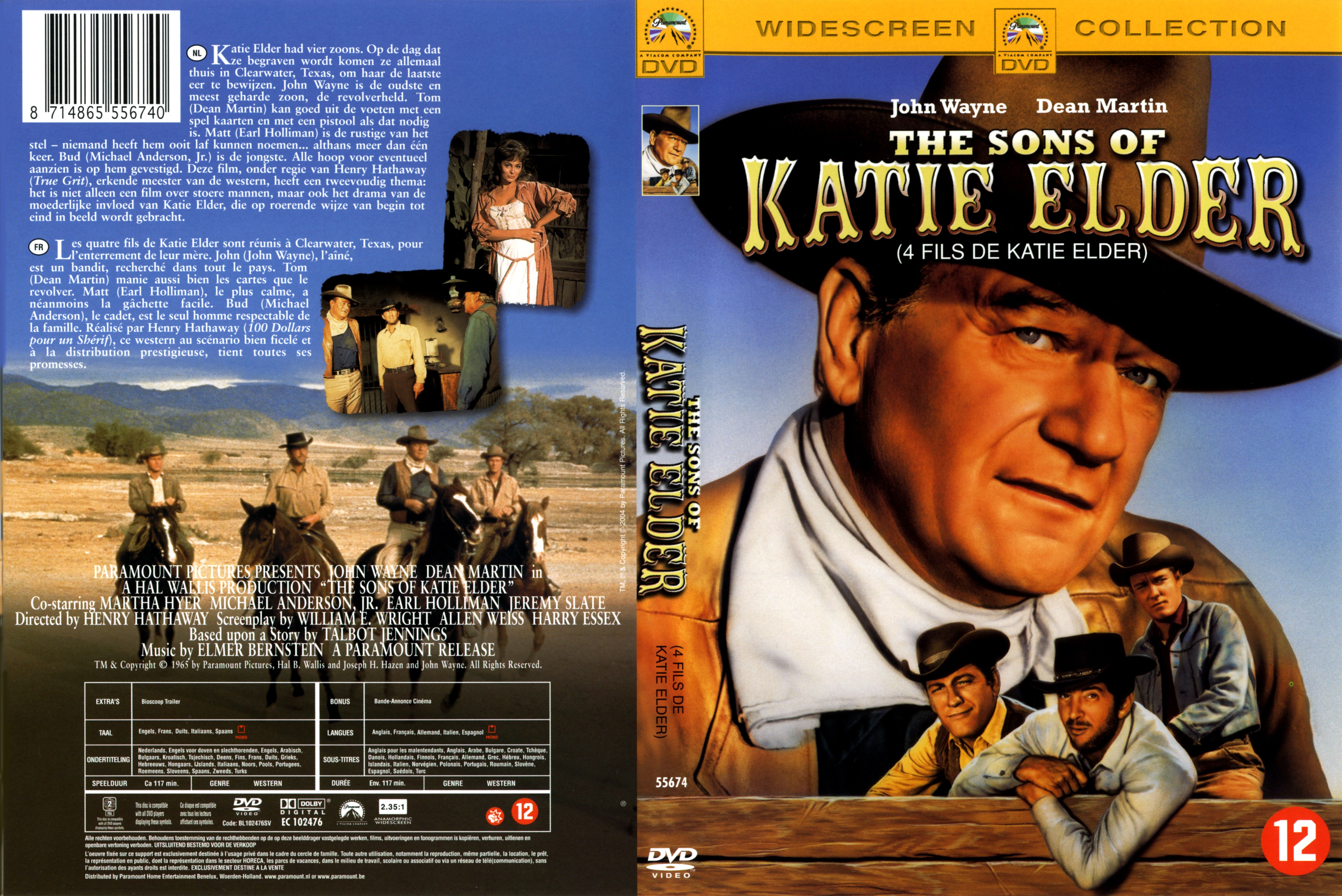 Jaquette DVD Les 4 fils de Katie Elder v2