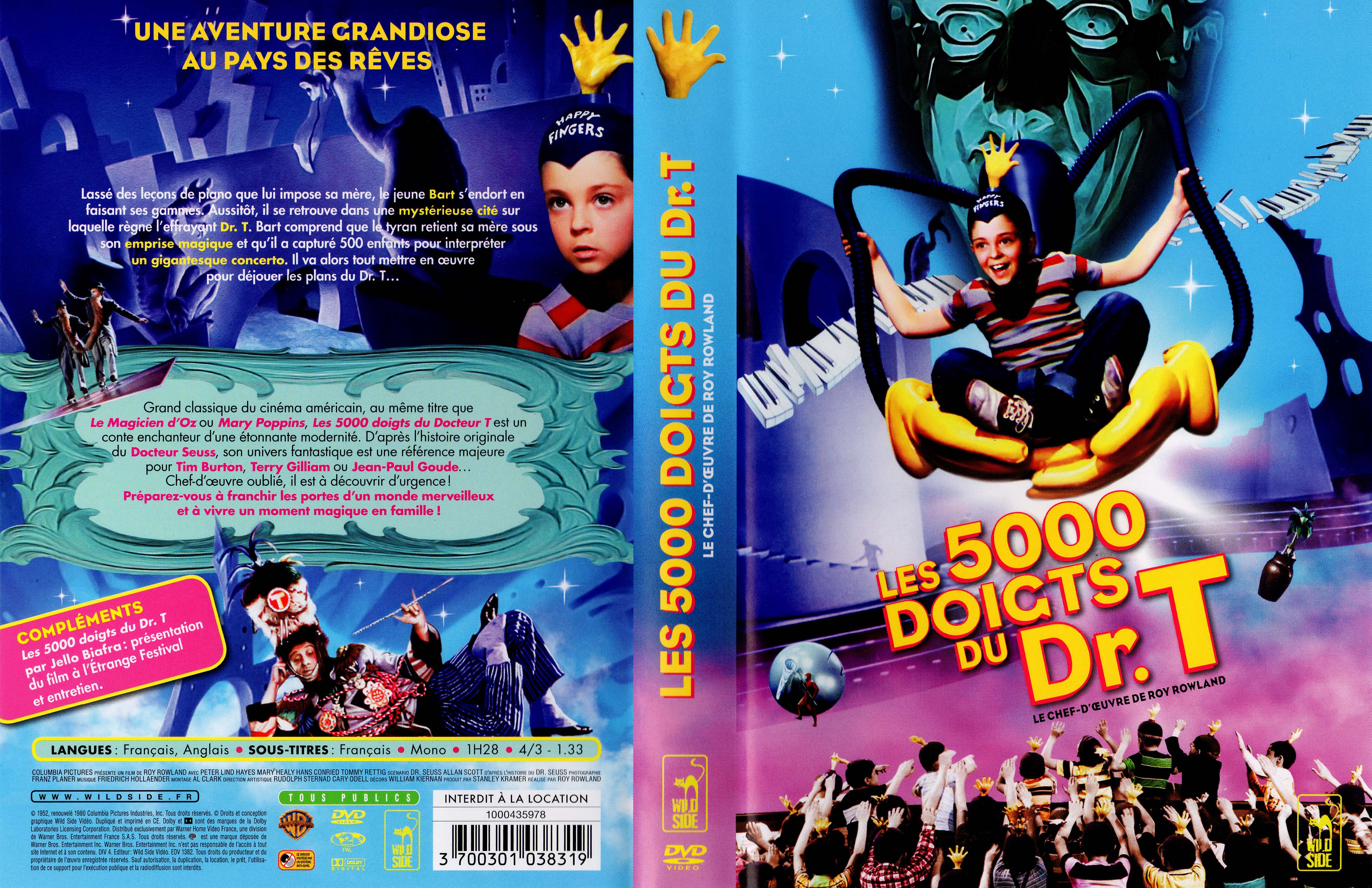 Jaquette DVD Les 5000 doigts du Dr T