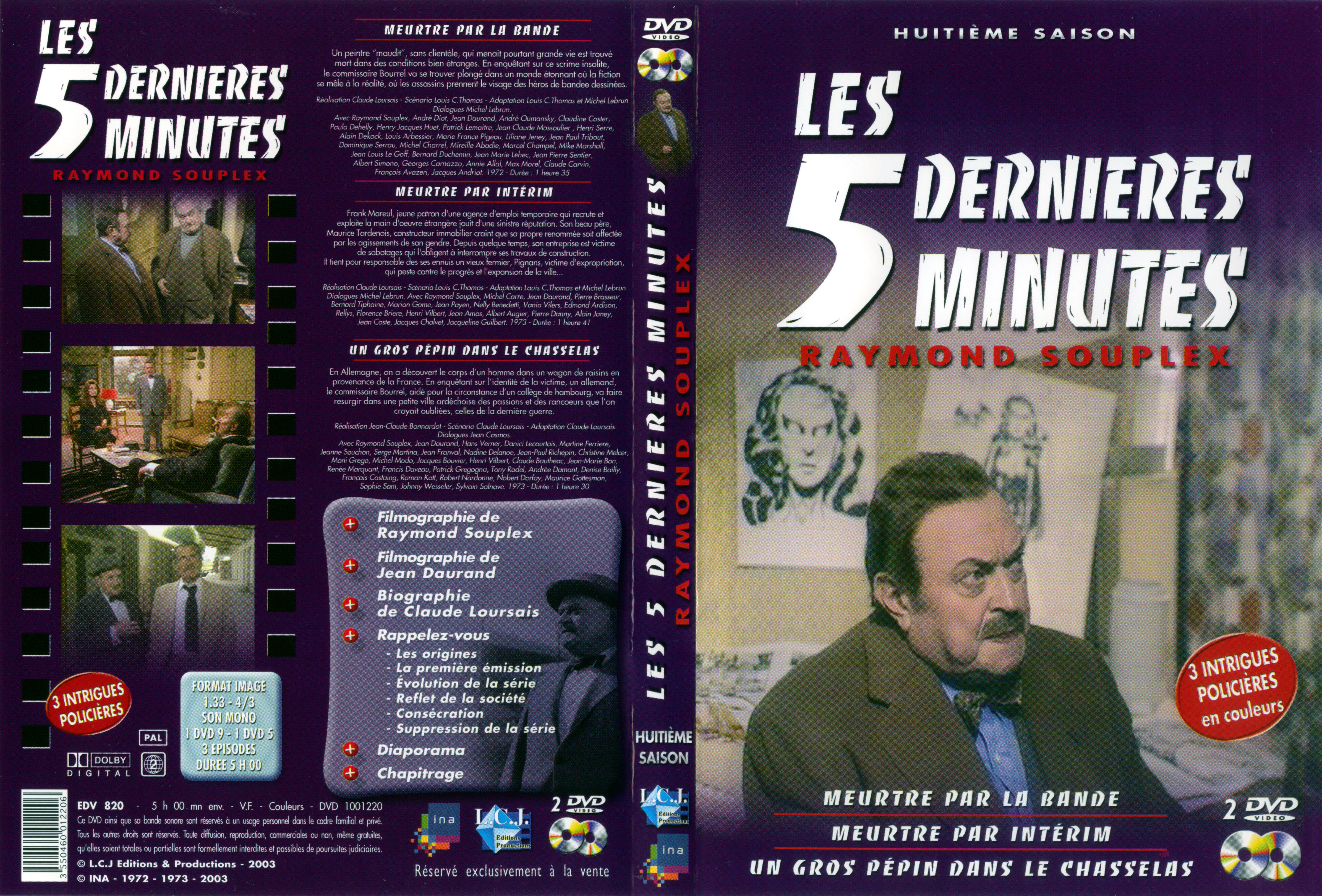 Jaquette DVD Les 5 dernières minutes Saison 08