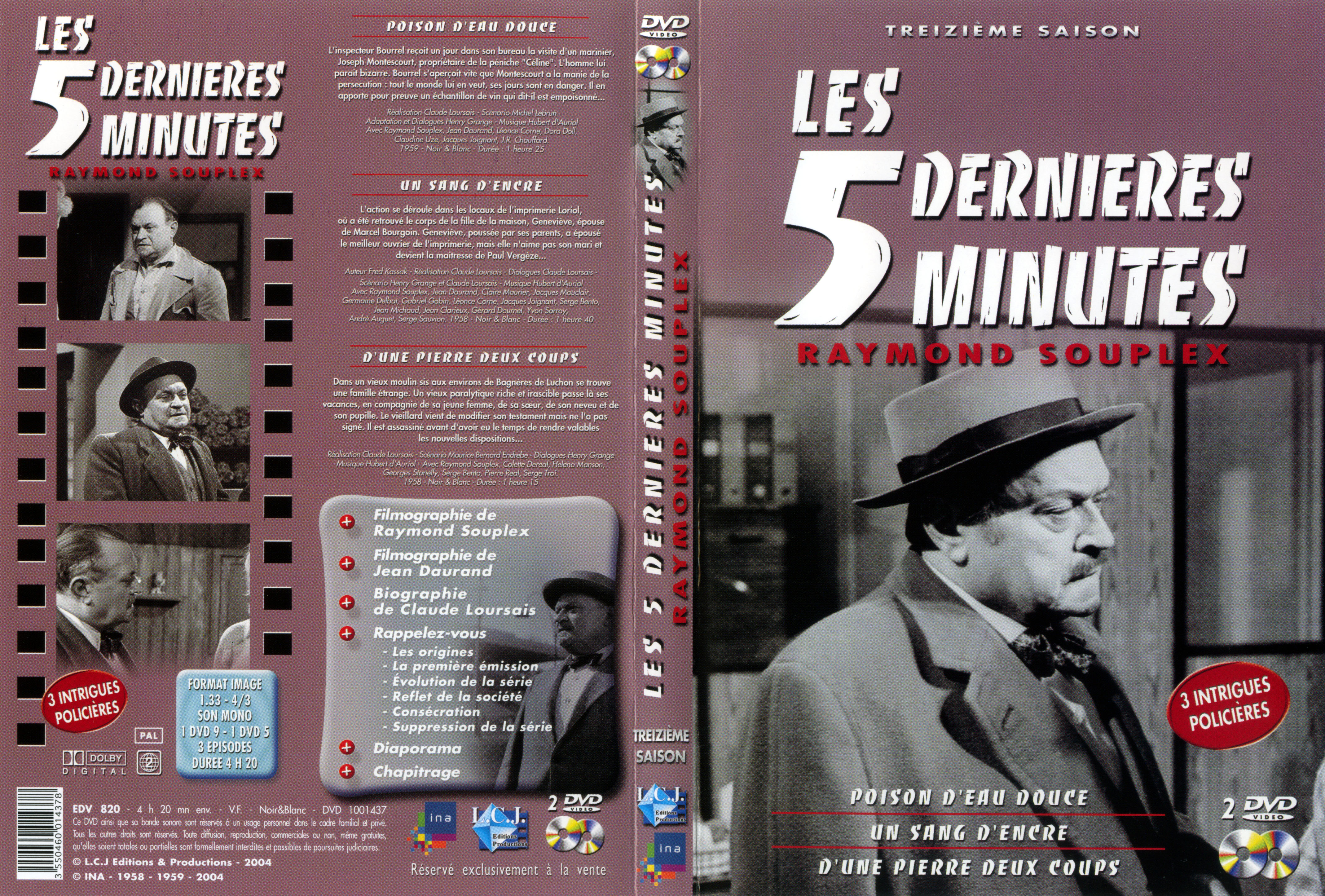 Jaquette DVD Les 5 dernires minutes Saison 13